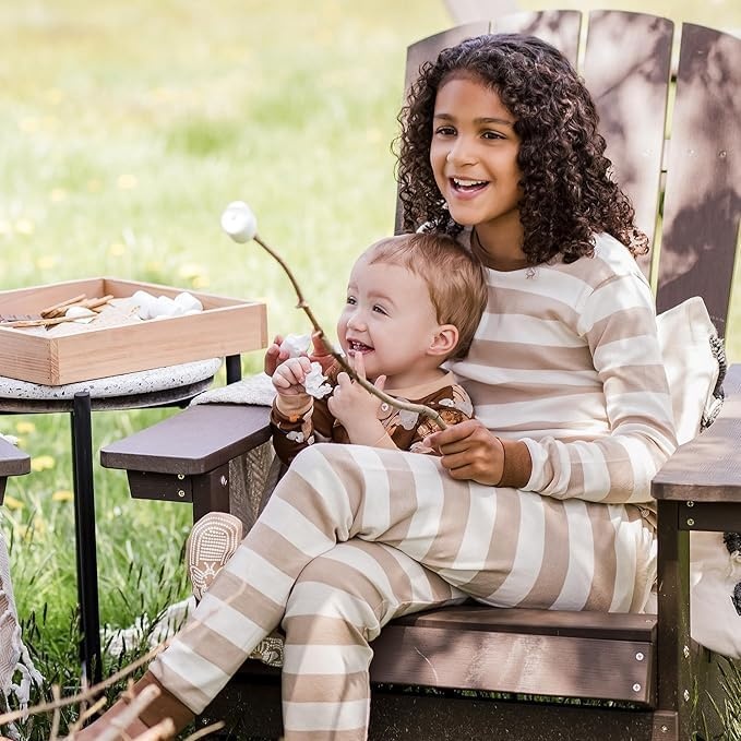 image:imageBurts Bees Baby Organic Cotton Pajamas for Boys 100 Cotton Pajama Set for Toddlers and Kids Soft and Stretchable FabricSmores Please