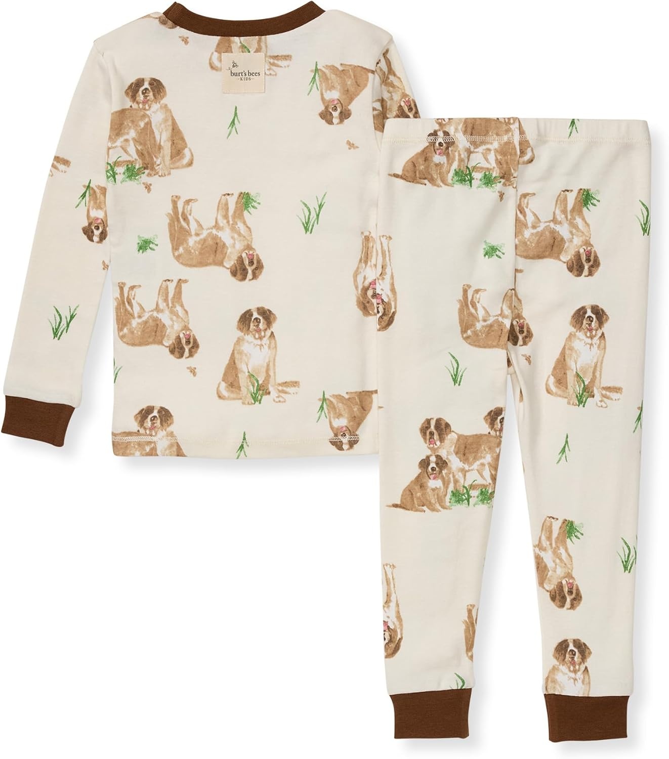 image:imageBurts Bees Baby Organic Cotton Pajamas for Boys 100 Cotton Pajama Set for Toddlers and Kids Soft and Stretchable FabricSt Bernard