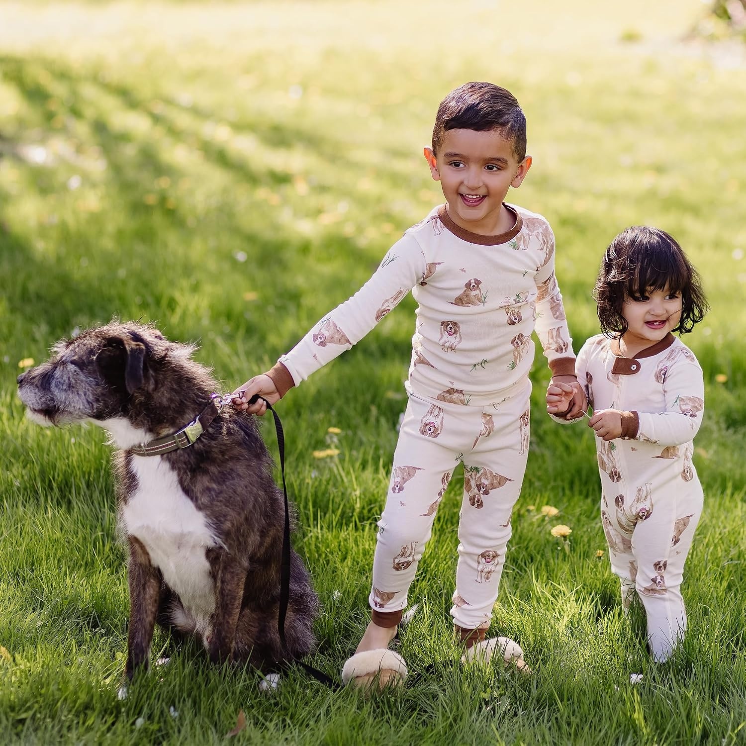image:imageBurts Bees Baby Organic Cotton Pajamas for Boys 100 Cotton Pajama Set for Toddlers and Kids Soft and Stretchable FabricSt Bernard