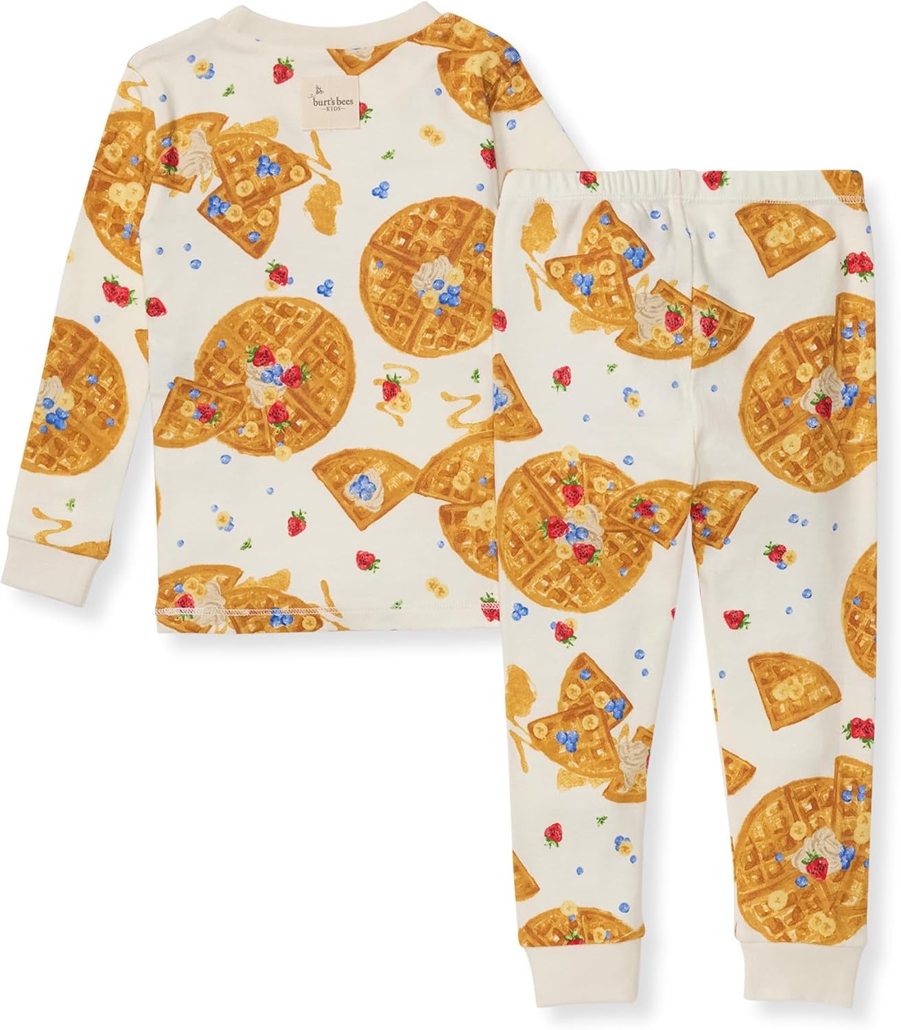 image:imageBurts Bees Baby Organic Cotton Pajamas for Boys 100 Cotton Pajama Set for Toddlers and Kids Soft and Stretchable FabricWaffle Sunday