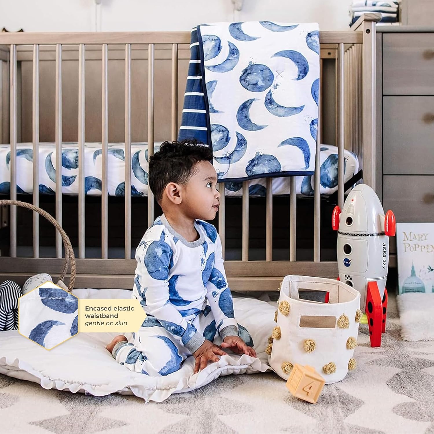 image:imageBurts Bees Baby Organic Cotton Pajamas for Boys 100 Cotton Pajama Set for Toddlers and Kids Soft and Stretchable FabricWaffle Sunday