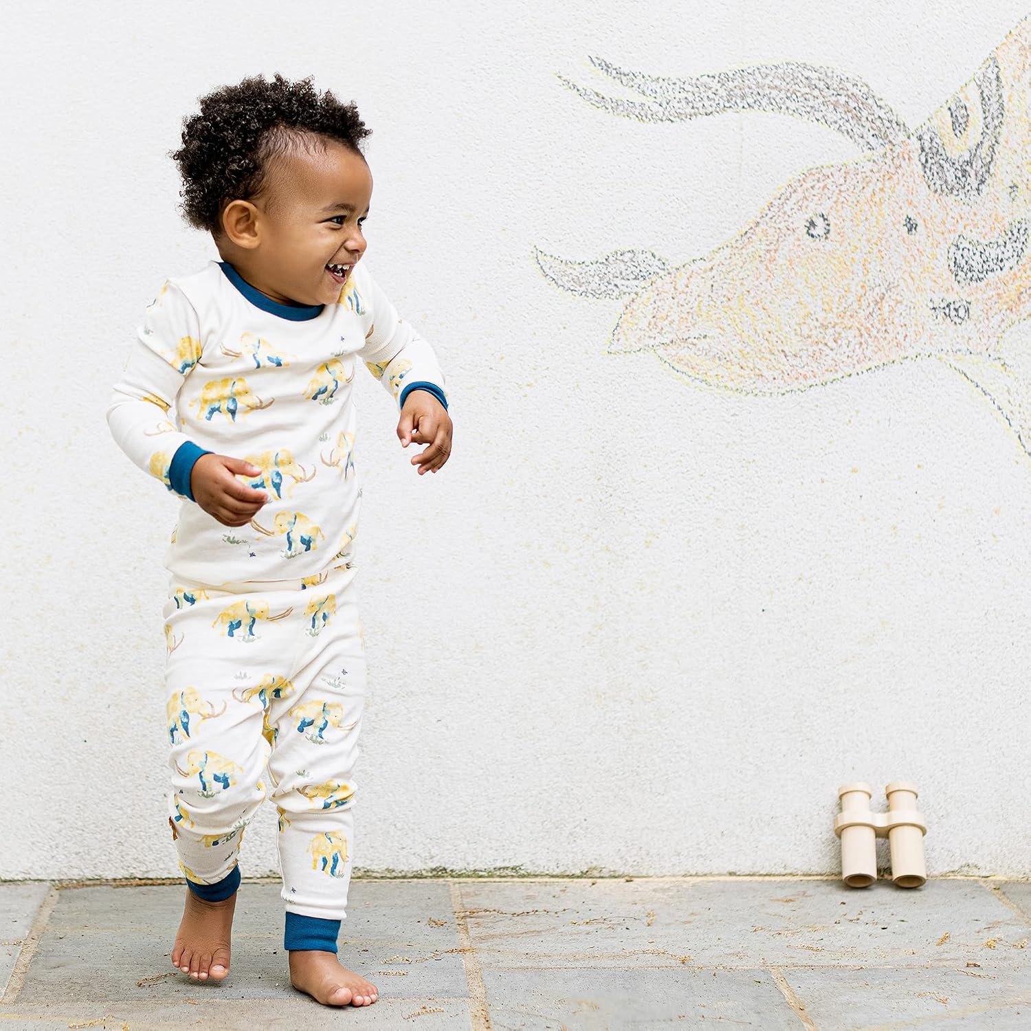 image:imageBurts Bees Baby Organic Cotton Pajamas for Boys 100 Cotton Pajama Set for Toddlers and Kids Soft and Stretchable FabricWooly Awesome