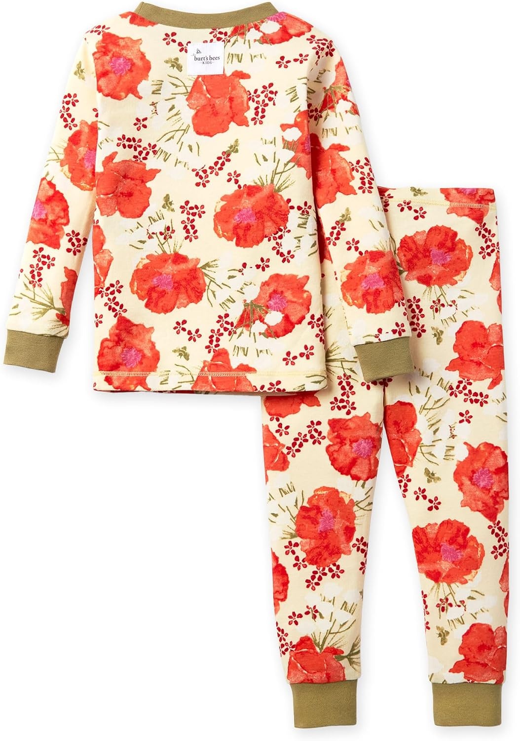 image:imageBurts Bees Baby Organic Cotton Pajamas for Girls 100 Cotton Pajama Set for Toddlers and Kids Soft and Stretchable FabricBlooming Fields