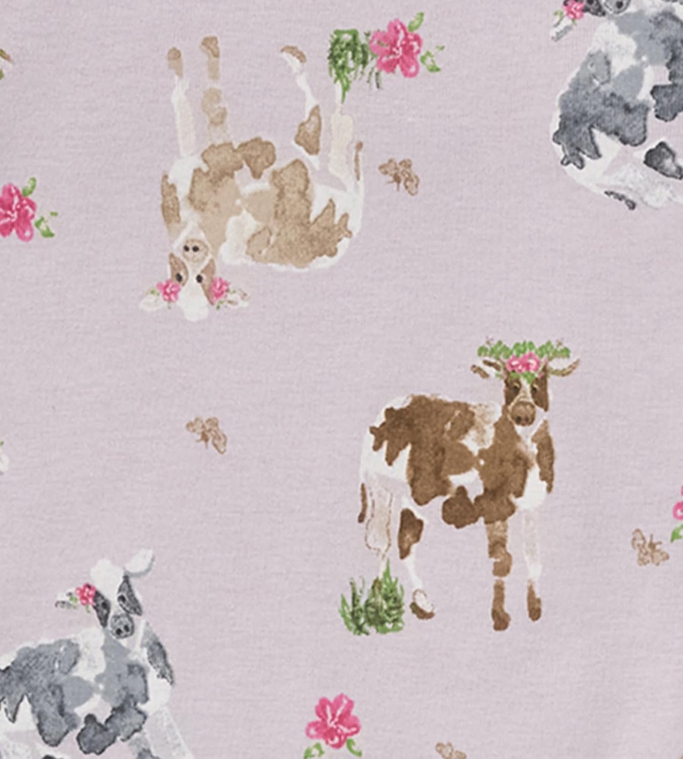 image:imageBurts Bees Baby Organic Cotton Pajamas for Girls 100 Cotton Pajama Set for Toddlers and Kids Soft and Stretchable FabricMiss Moo
