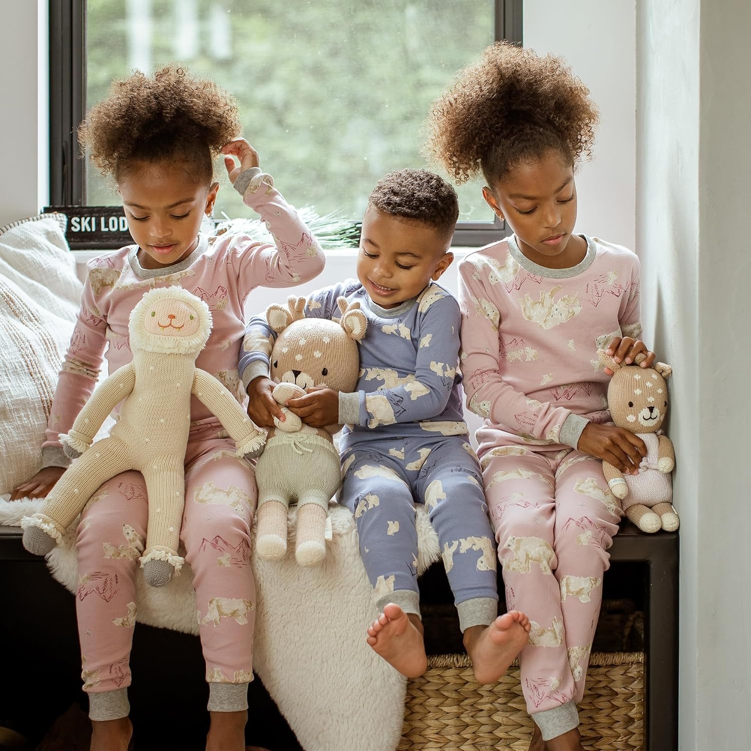 image:imageBurts Bees Baby Organic Cotton Pajamas for Girls 100 Cotton Pajama Set for Toddlers and Kids Soft and Stretchable FabricPolar Mountain Pink