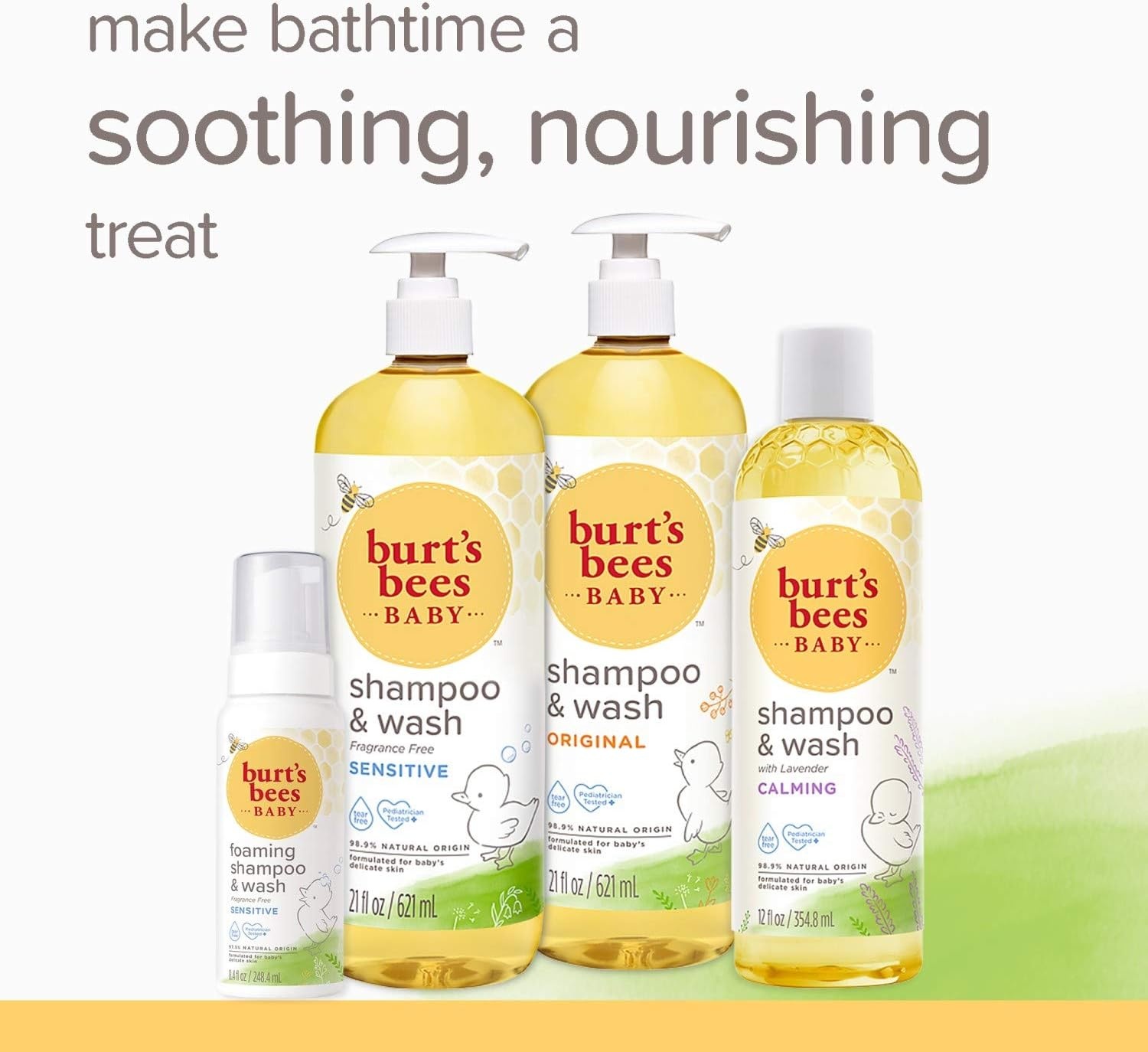 image:imageBurts Bees Baby Shampoo amp Wash Original 21 Ounces Pack of 3