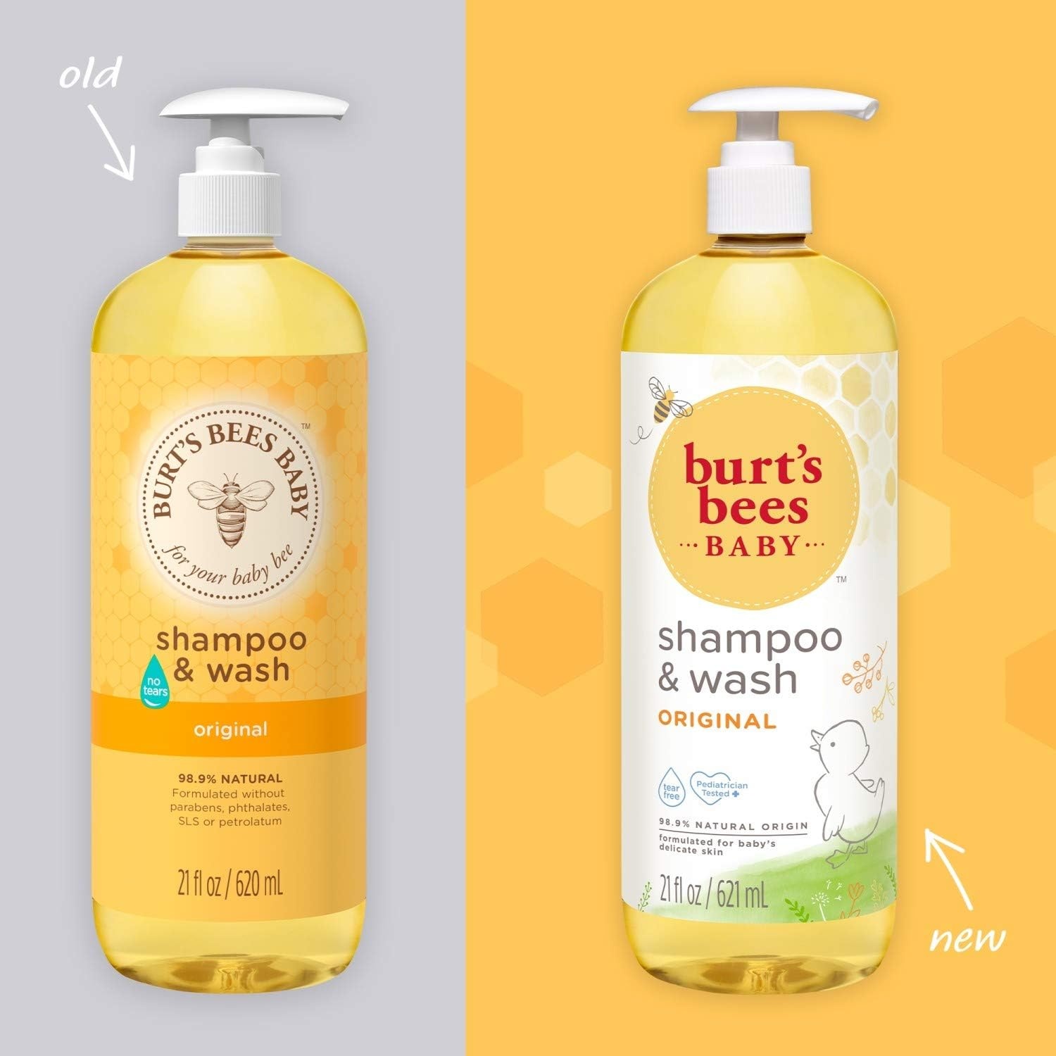 image:imageBurts Bees Baby Shampoo amp Wash Original 21 Ounces Pack of 3