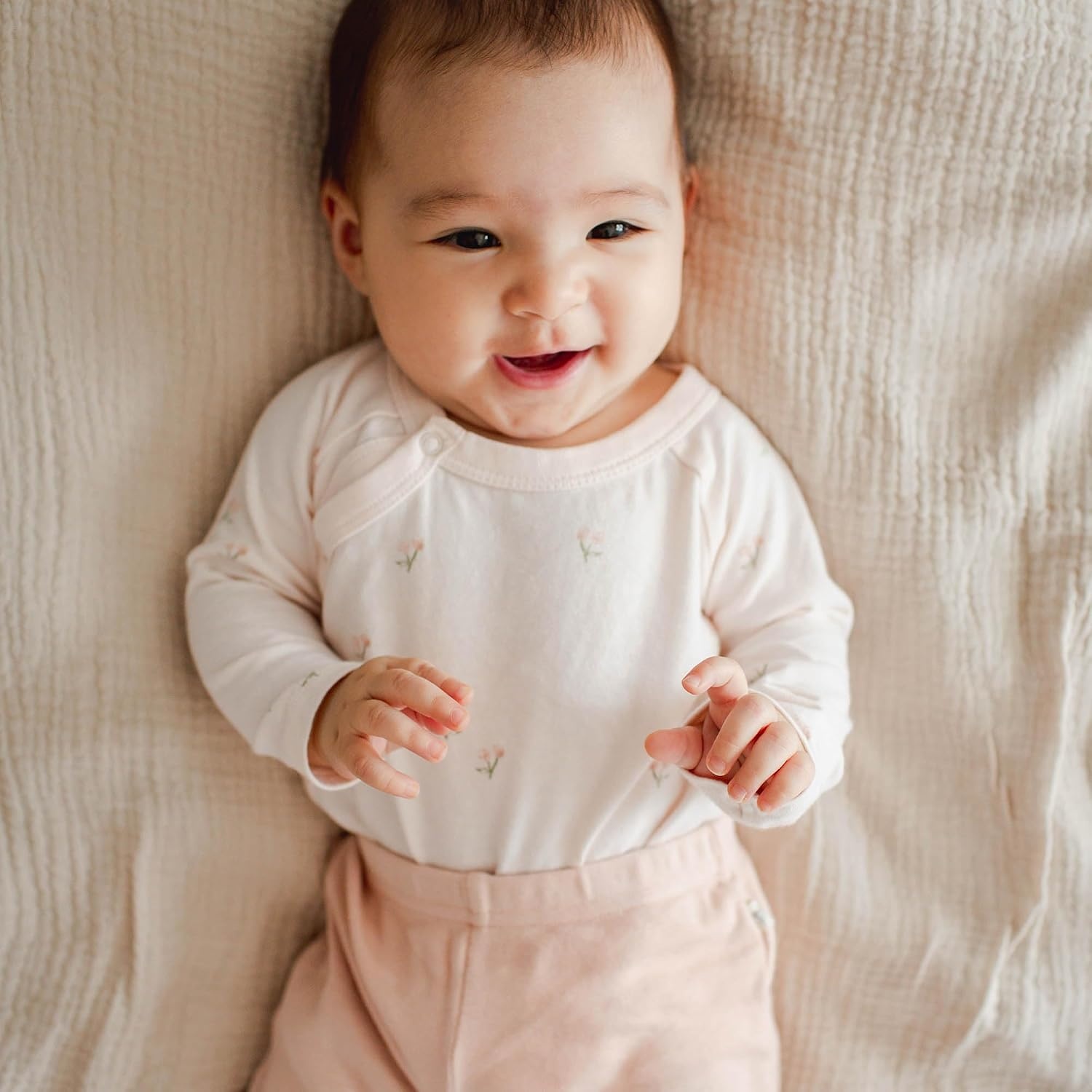 image:imageBurts Bees Baby Unisex 3Piece Bodysuit and Pant Set 100 Organic Cotton Infant OutfitDitsy Floret