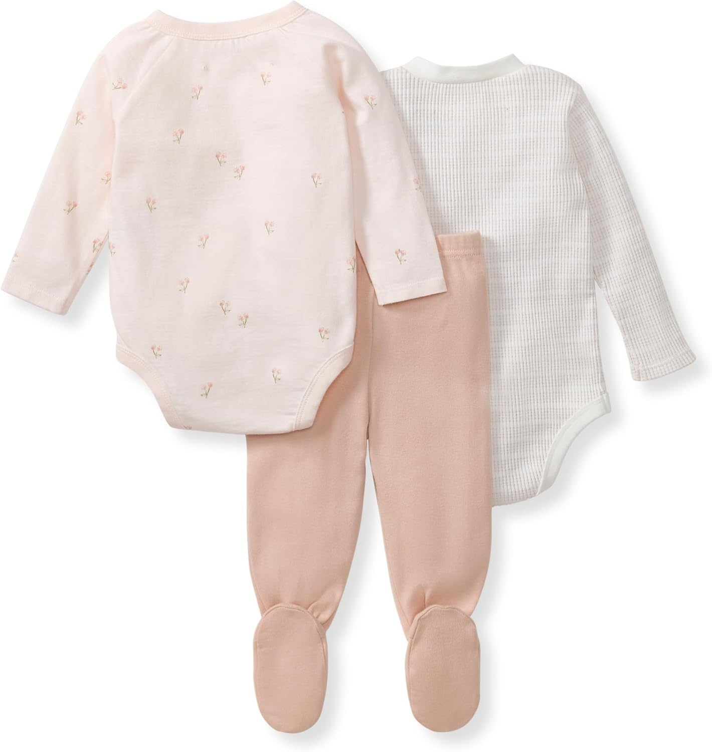 image:imageBurts Bees Baby Unisex 3Piece Bodysuit and Pant Set 100 Organic Cotton Infant OutfitDitsy Floret