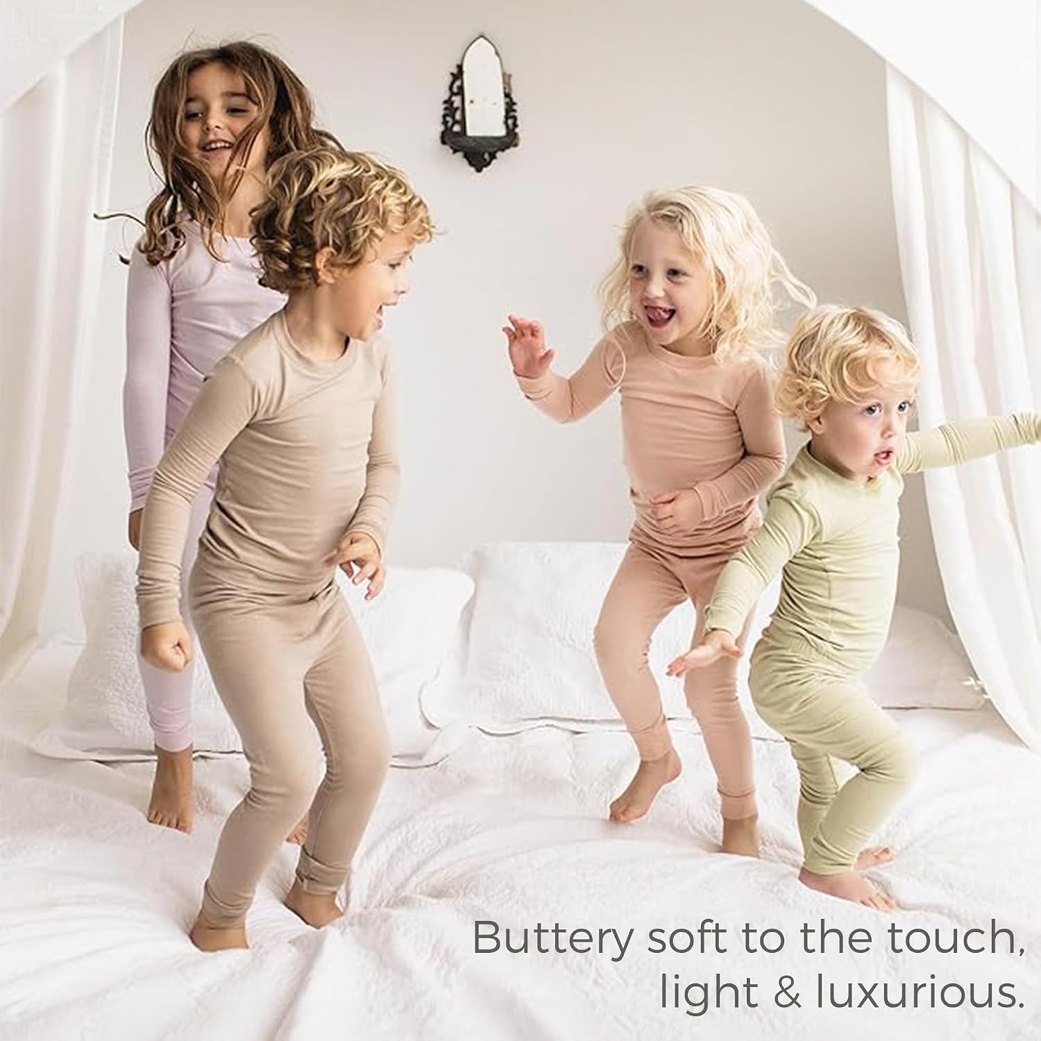 image:imageBurts Bees Baby Unisex Baby Honeysoft Pajamas Tee and Pant 2Piece PJ Set Soft Organic Cotton amp Lyocell BlendApple Jersey Slub