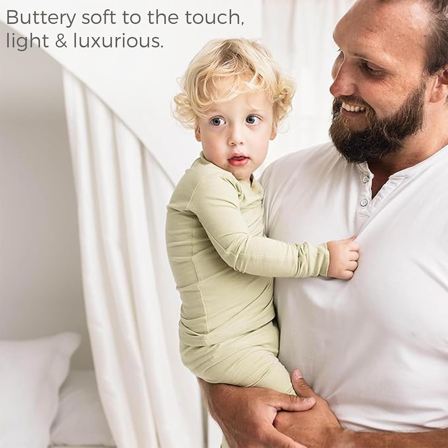 image:imageBurts Bees Baby Unisex Baby Honeysoft Pajamas Tee and Pant 2Piece PJ Set Soft Organic Cotton amp Lyocell BlendMoss Jersey Slub