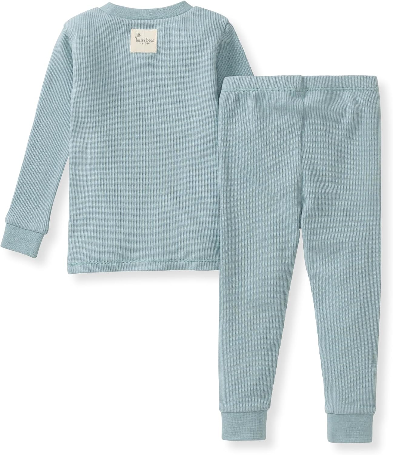 image:imageBurts Bees Baby Unisex Baby Honeysoft Pajamas Tee and Pant 2Piece PJ Set Soft Organic Cotton amp Lyocell BlendMountain Blue Thermal
