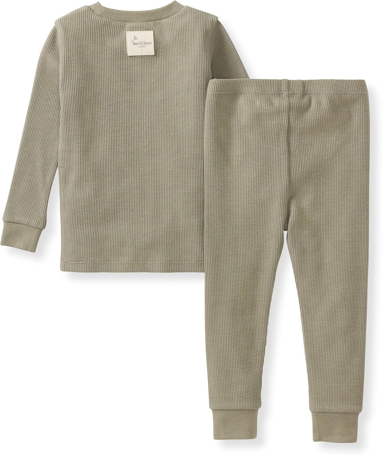 image:imageBurts Bees Baby Unisex Baby Honeysoft Pajamas Tee and Pant 2Piece PJ Set Soft Organic Cotton amp Lyocell BlendTranquility Thermal