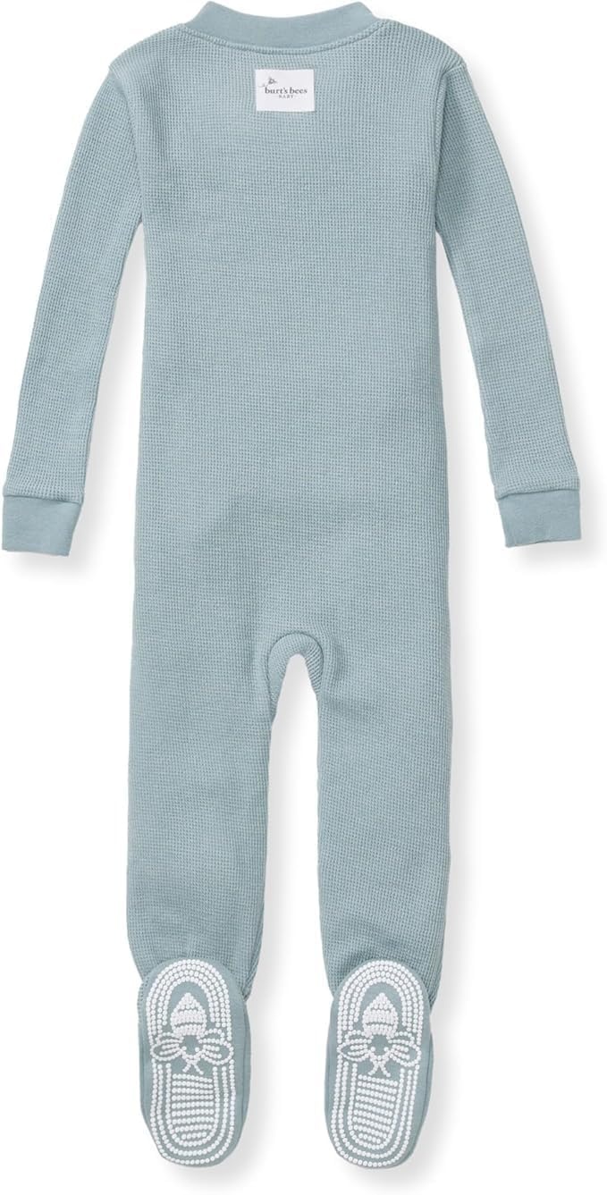 image:imageBurts Bees Baby Unisex Baby Sleeper Honeysoft Pajamas OnePiece Zipup footie PJ Soft Organic Cotton amp Lyocell Blend