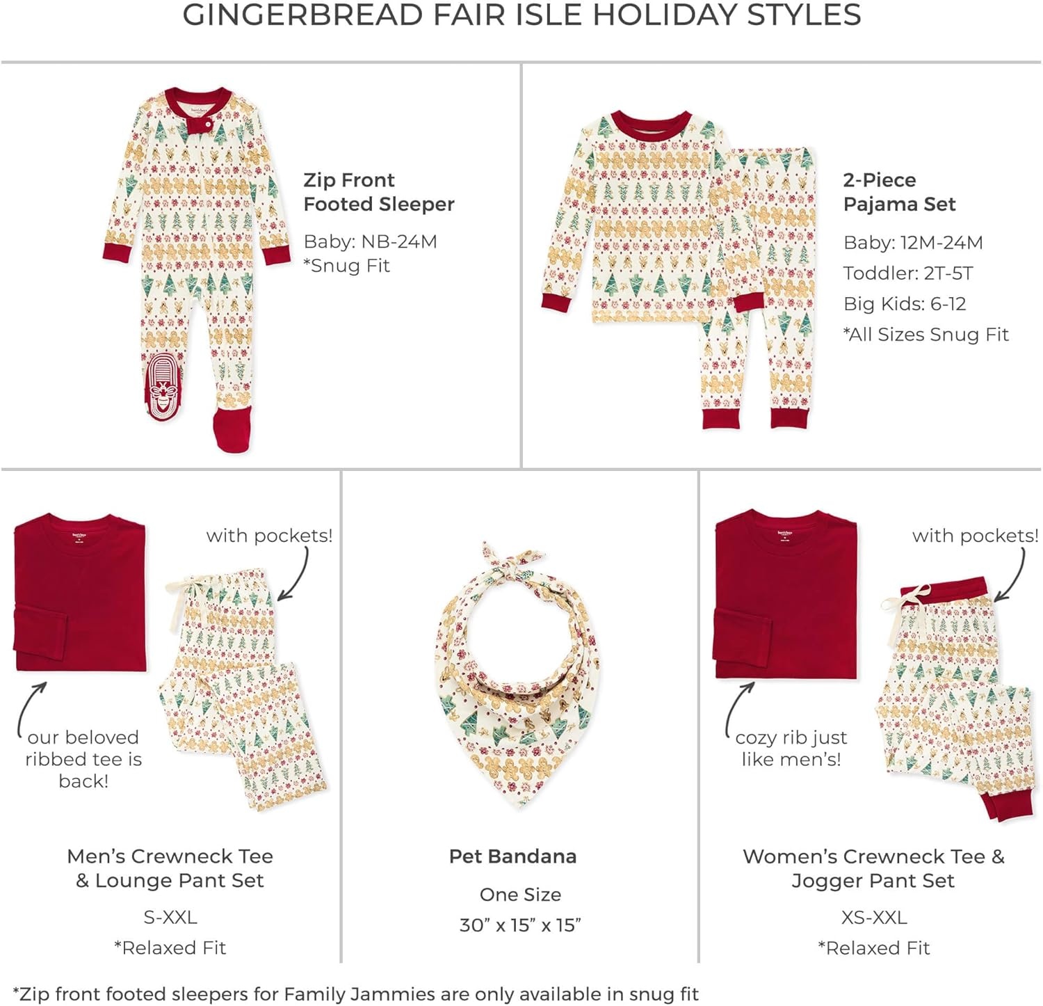 image:imageBurts Bees Baby Unisex BabyGingerbread Fair Isle