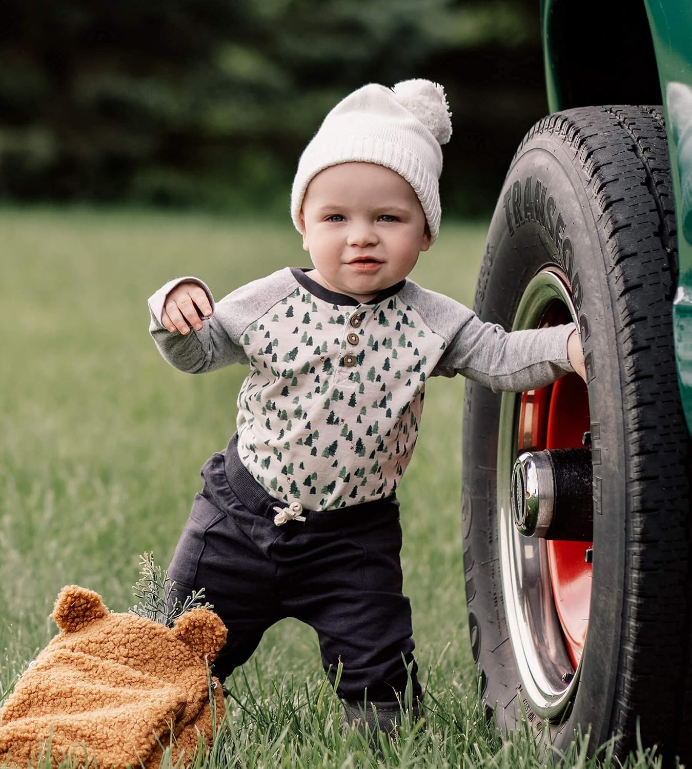 image:imageBurts Bees Baby Unisex Bodysuit and Pant Set 100 Organic CottonGrowing Pines