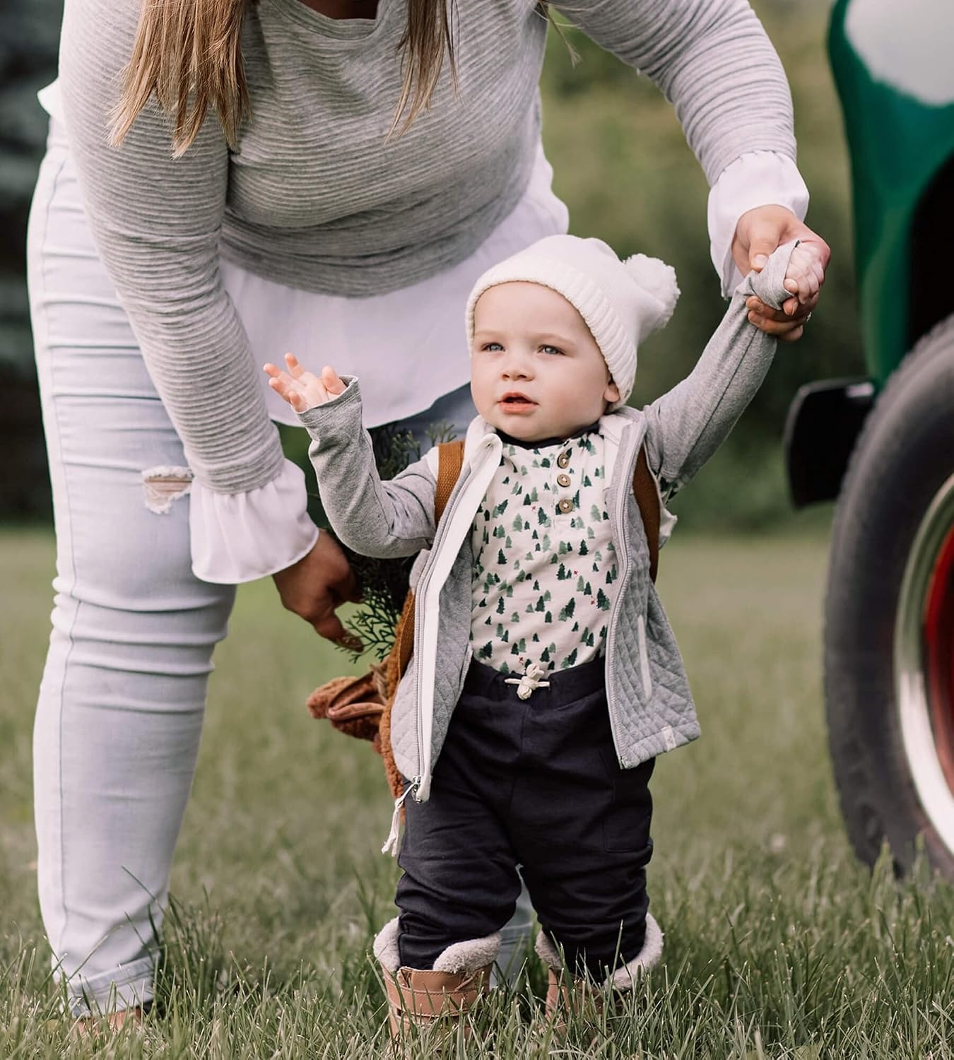 image:imageBurts Bees Baby Unisex Bodysuit and Pant Set 100 Organic CottonGrowing Pines