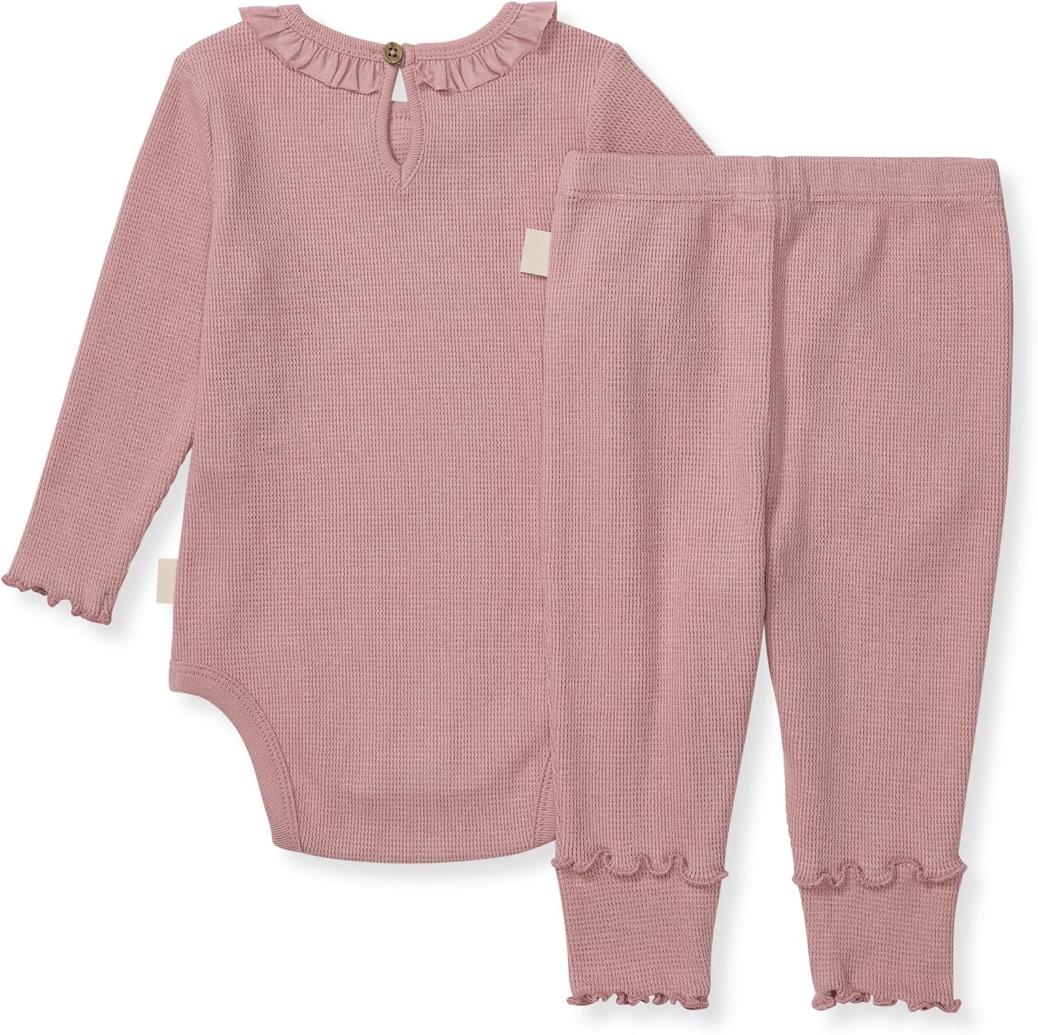 image:imageBurts Bees Baby Unisex Bodysuit and Pant Set 100 Organic CottonPersian Rose Thermal