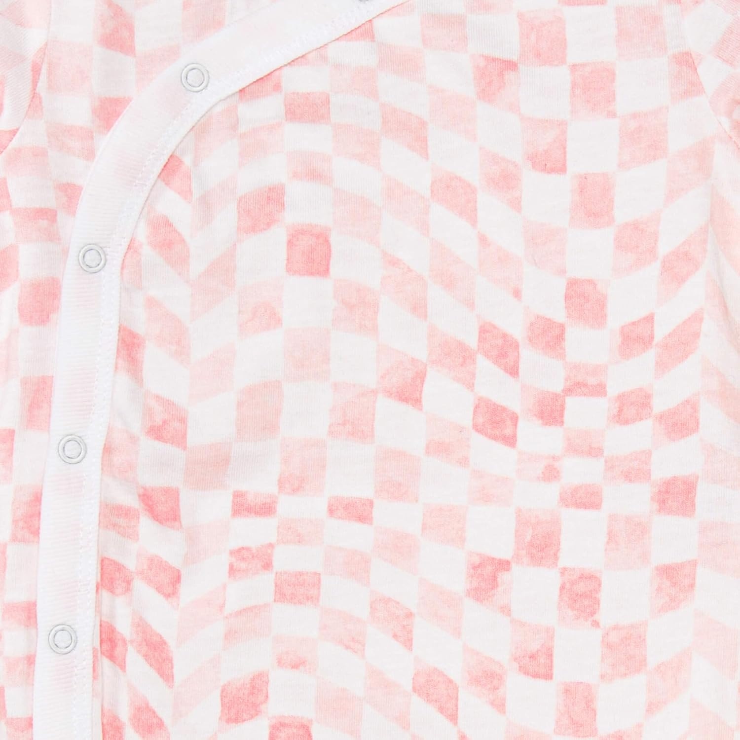 image:imageBurts Bees Baby Unisex Bodysuit and Pant Set 100 Organic CottonPink Wavy Check
