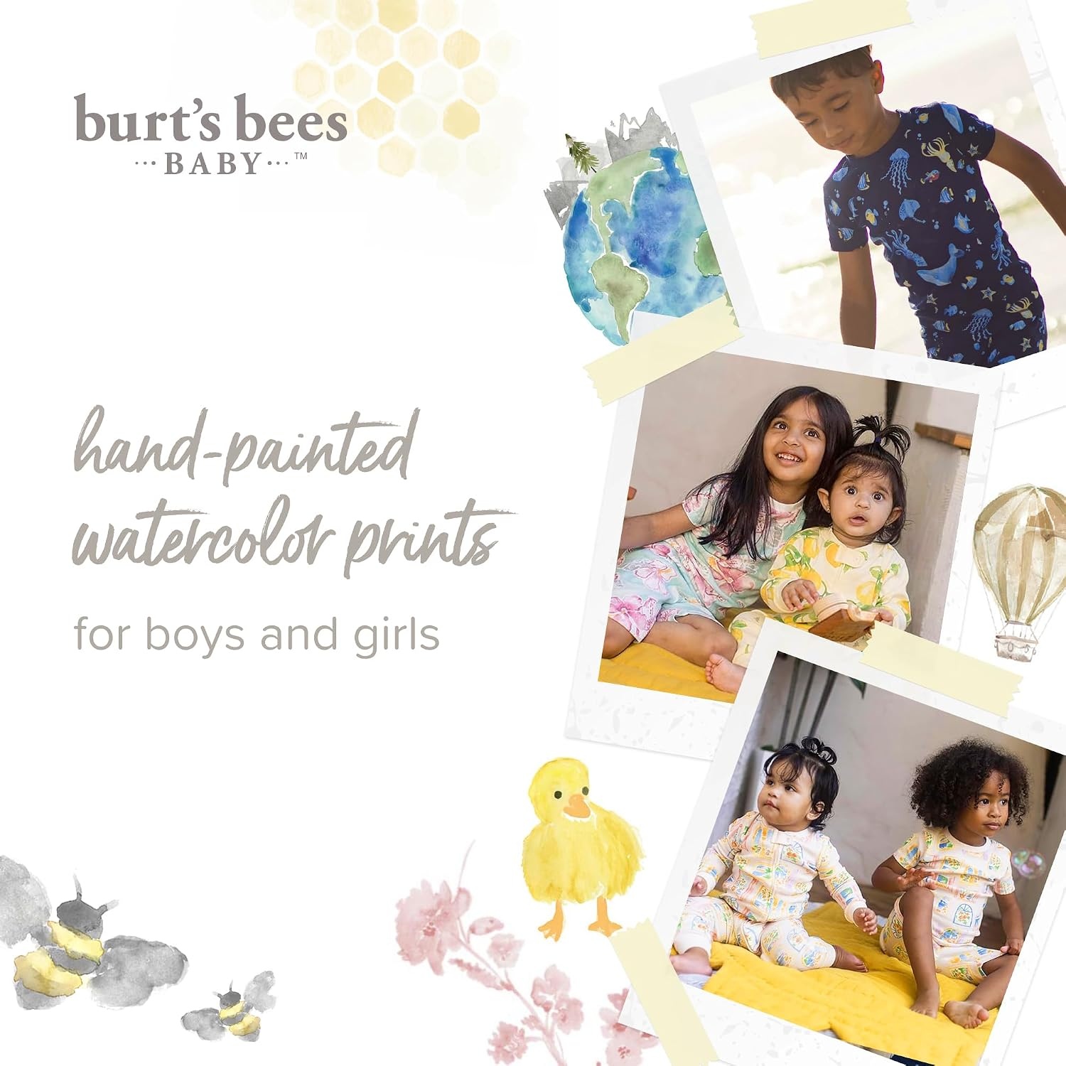 image:imageBurts Bees Baby Unisex Cotton Pajamas 2Piece Short Sleeve Tee amp ShortsFlower Seeds