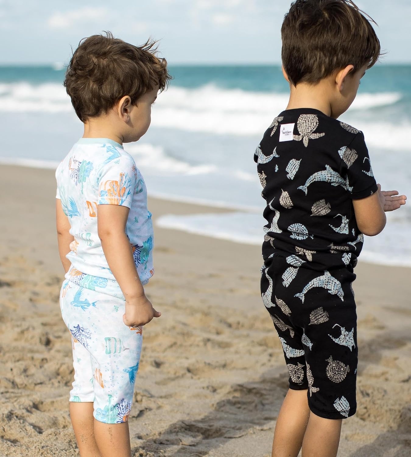 image:imageBurts Bees Baby Unisex Cotton Pajamas 2Piece Short Sleeve Tee amp ShortsUnder the Sea