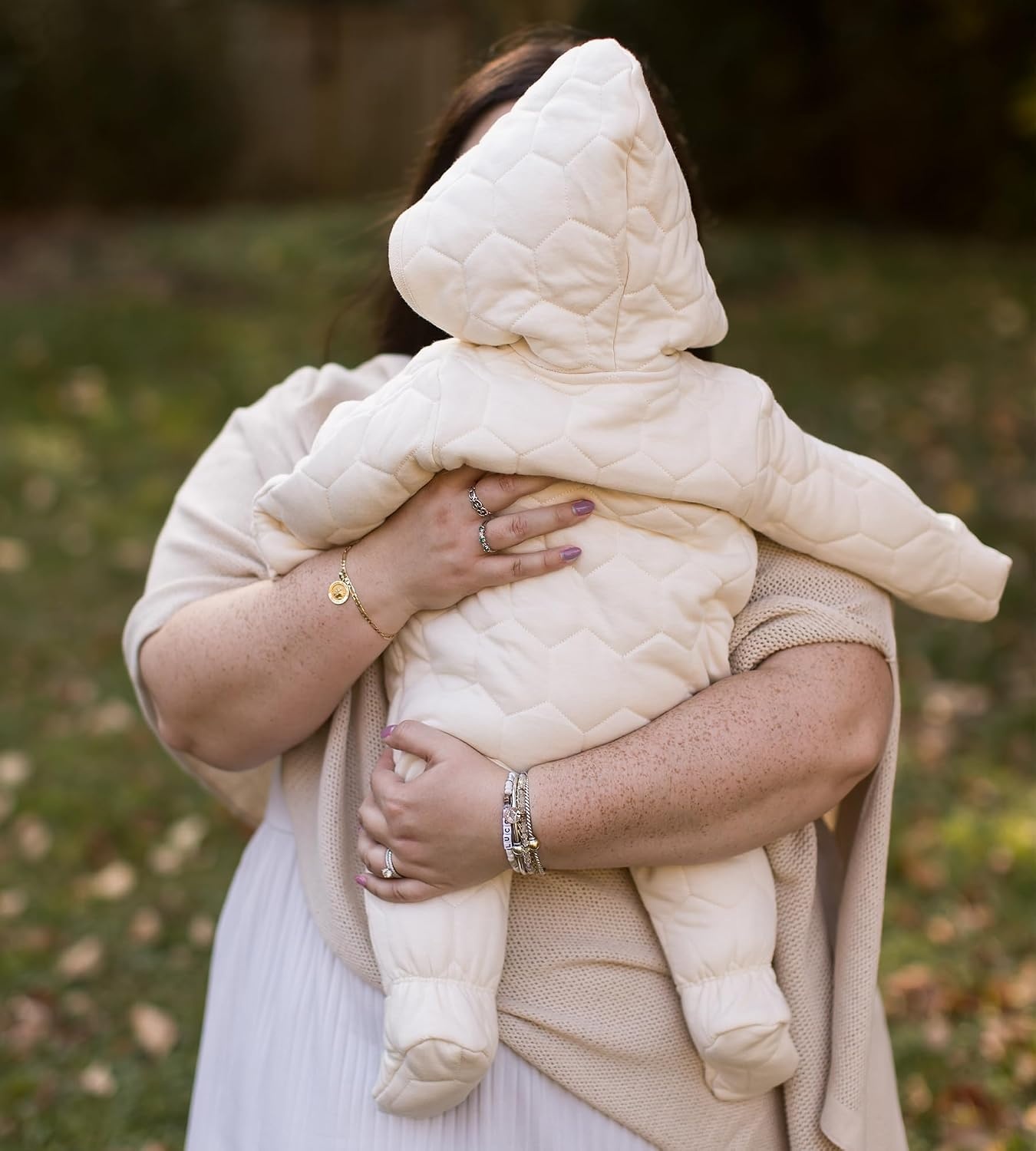 image:imageBurts Bees Baby Unisex Infant Bunting Jumpsuit Organic Cotton OnePiece Long Sleeve Outfit CoverallOat Quilted Bunting