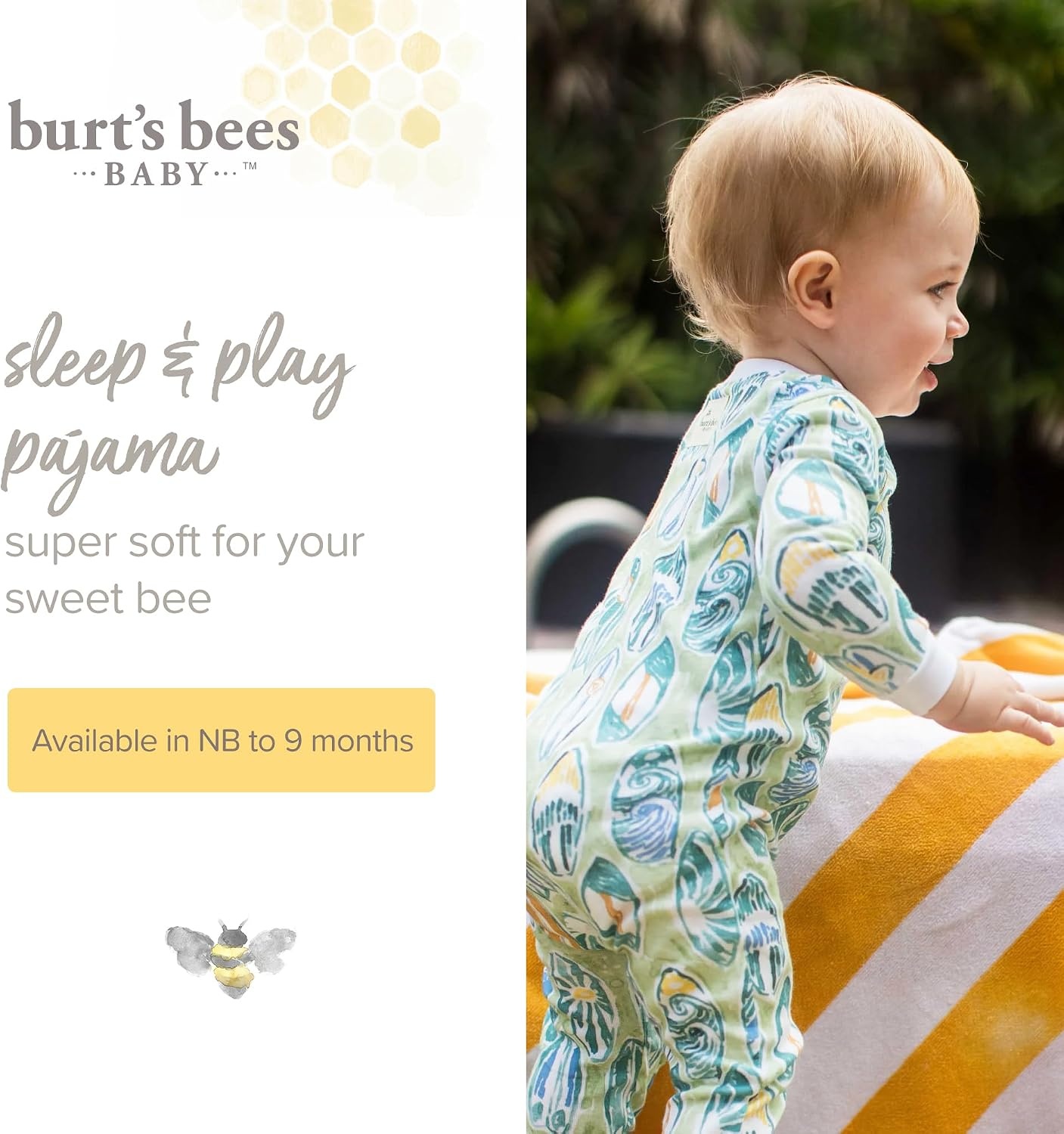 image:imageBurts Bees Baby Unisex Sleep and Play Pajama Footless OnePiece Zipper PJ 100 Organic Cotton Loose Fit Footie PajamasBeachy Palms Surf Shop