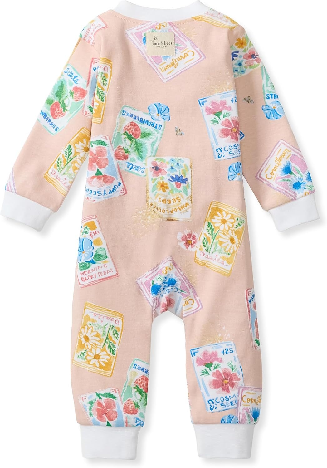 image:imageBurts Bees Baby Unisex Sleep and Play Pajama Footless OnePiece Zipper PJ 100 Organic Cotton Loose Fit Footie PajamasFlower Seeds