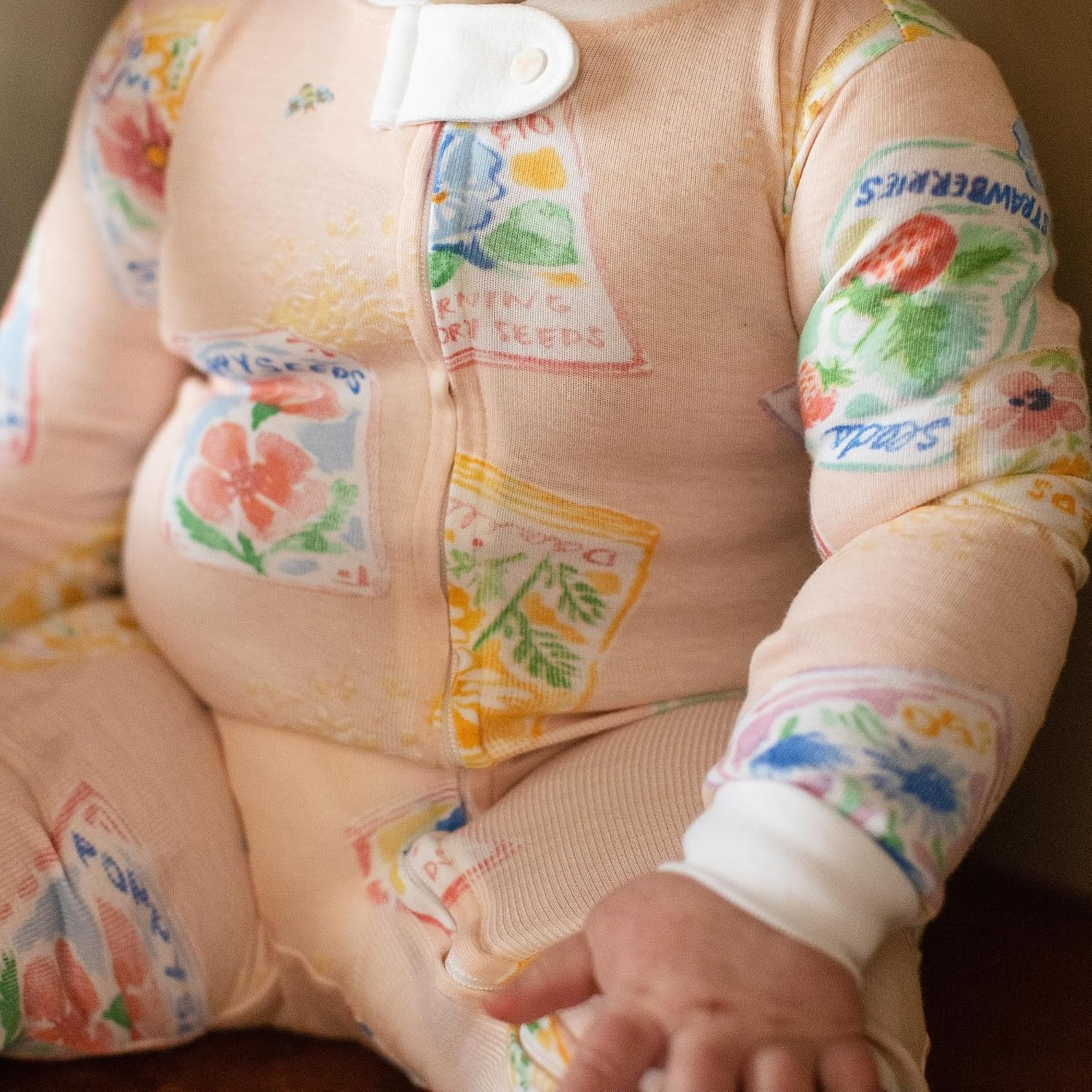 image:imageBurts Bees Baby Unisex Sleep and Play Pajama Footless OnePiece Zipper PJ 100 Organic Cotton Loose Fit Footie PajamasFlower Seeds