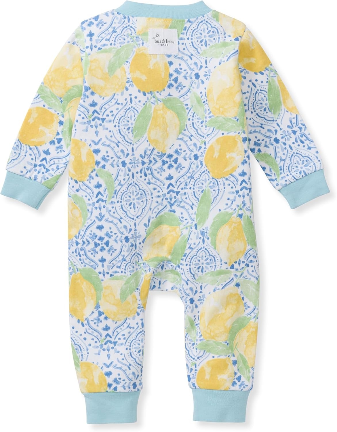 image:imageBurts Bees Baby Unisex Sleep and Play Pajama Footless OnePiece Zipper PJ 100 Organic Cotton Loose Fit Footie PajamasLemon Tiles