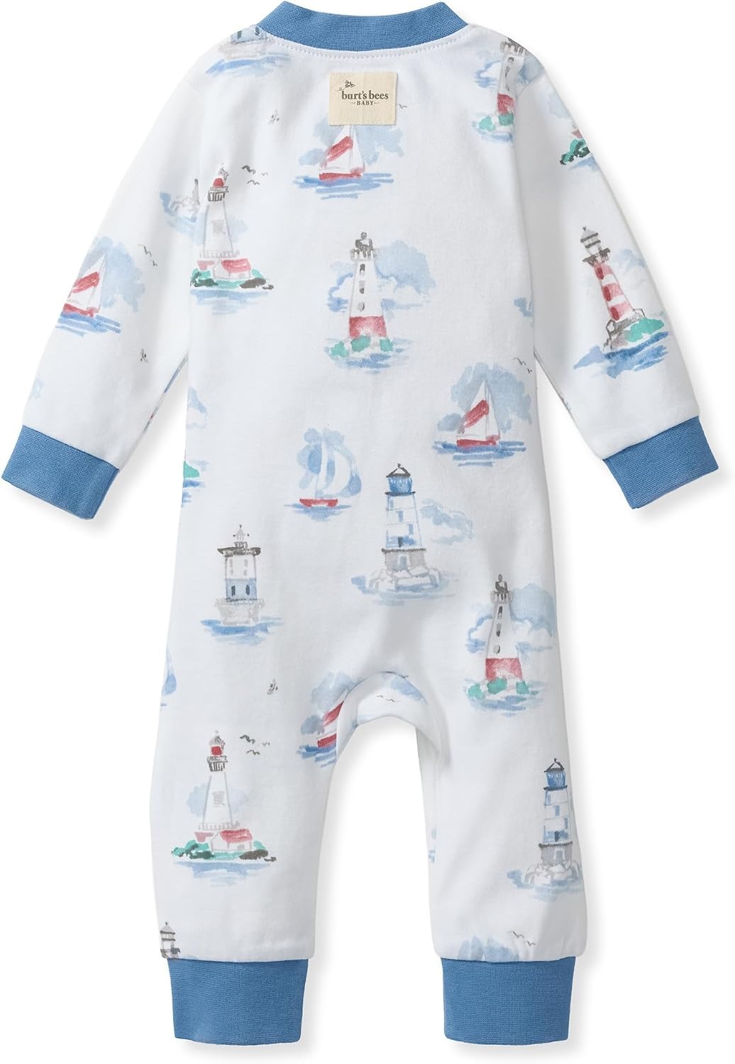 image:imageBurts Bees Baby Unisex Sleep and Play Pajama Footless OnePiece Zipper PJ 100 Organic Cotton Loose Fit Footie PajamasLighthouse Tour