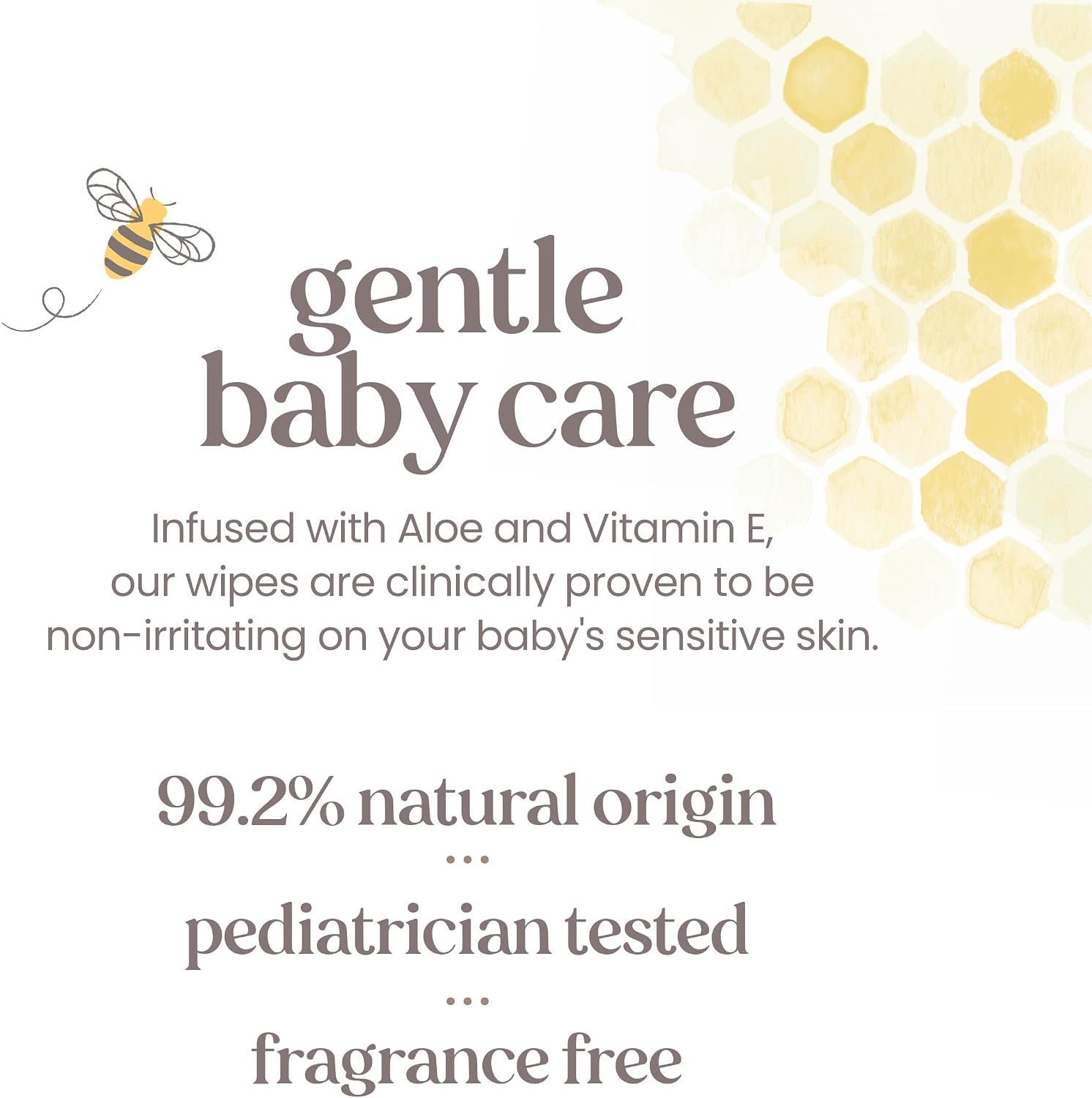 image:imageBurts Bees Baby Wipes Unscented Natural for Sensitive Skin with Aloe and Vitamin E 72 Baby Wipes 10 PackUnscented