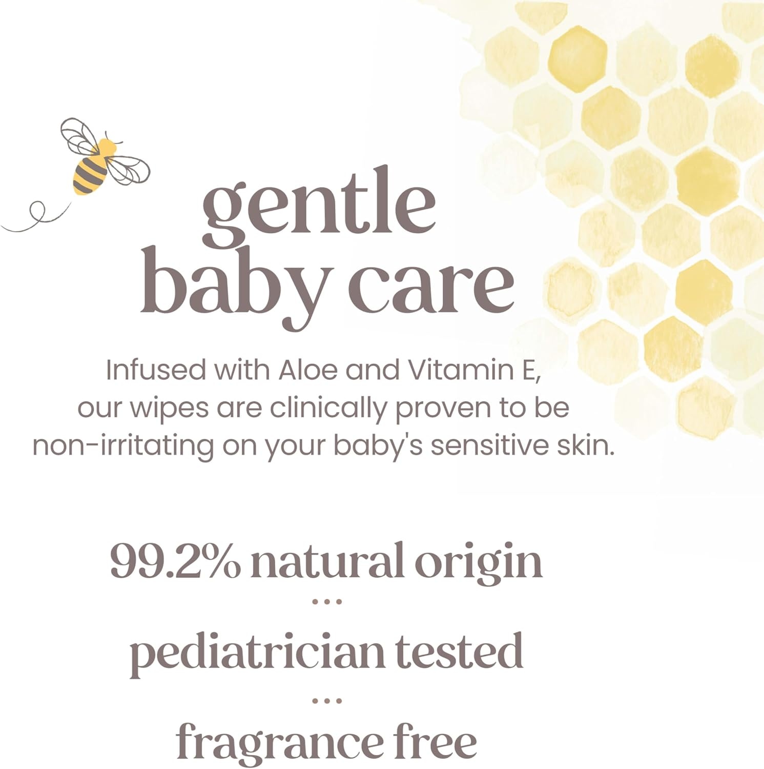 image:imageBurts Bees Baby Wipes Unscented Natural for Sensitive Skin with Aloe and Vitamin E 72 Baby Wipes 10 PackUnscented