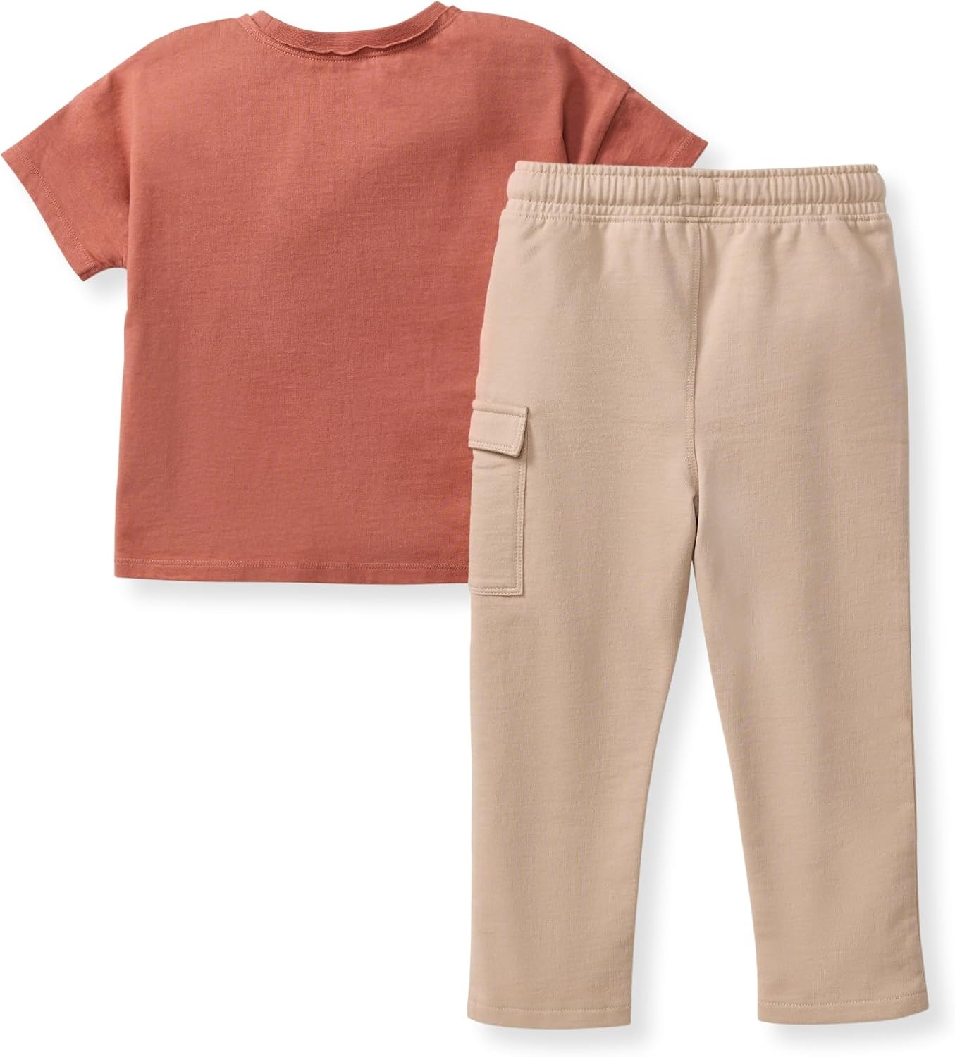 image:imageBurts Bees Baby babyboys Shirt and Pant Set Long Sleeve Top amp Bottom Outfit Bundle 100 Organic CottonCedar