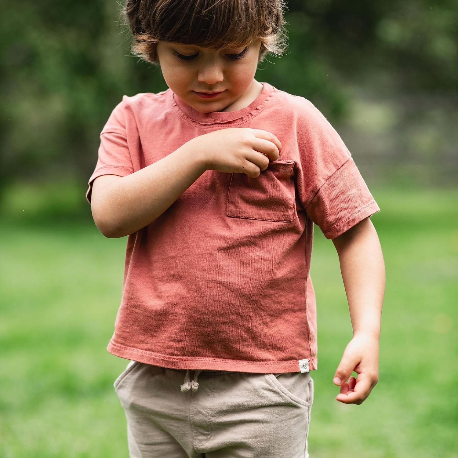 image:imageBurts Bees Baby babyboys Shirt and Pant Set Long Sleeve Top amp Bottom Outfit Bundle 100 Organic CottonCedar
