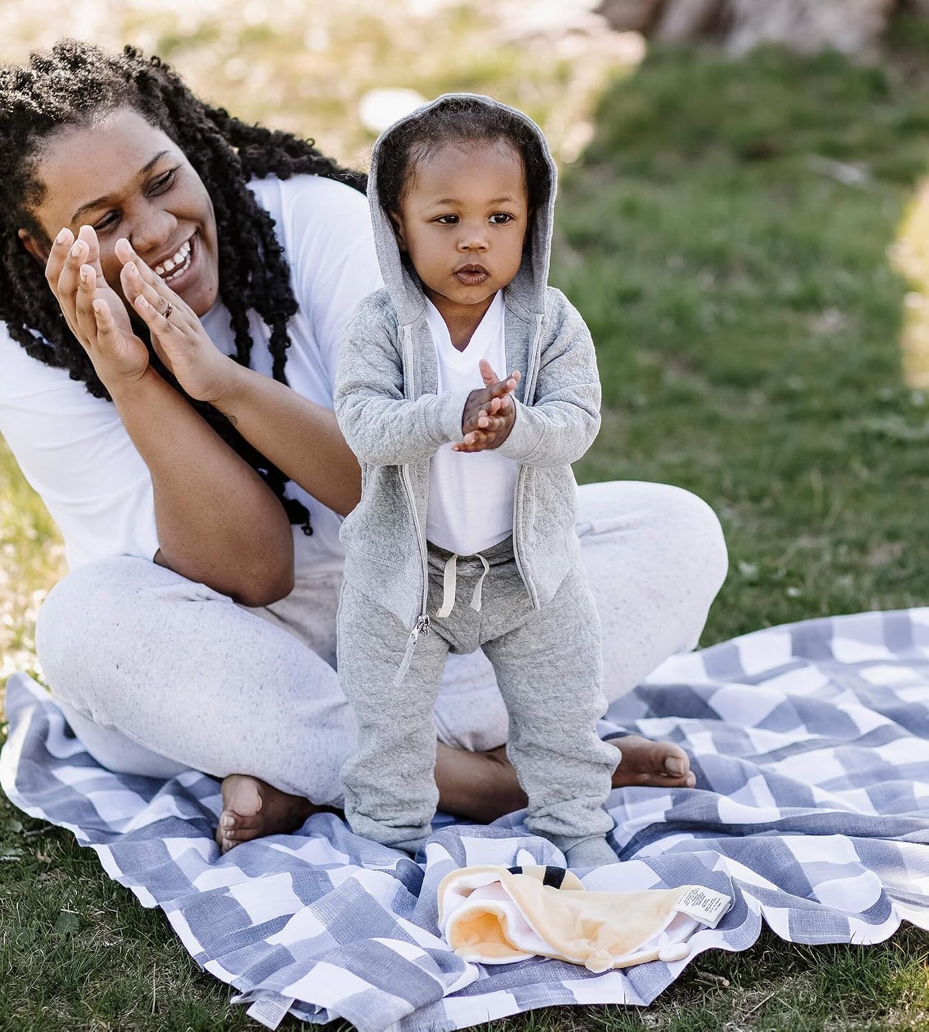 image:imageBurts Bees Baby babyboys Shirt and Pant Set Long Sleeve Top amp Bottom Outfit Bundle 100 Organic CottonGrey Jacket Pant Set