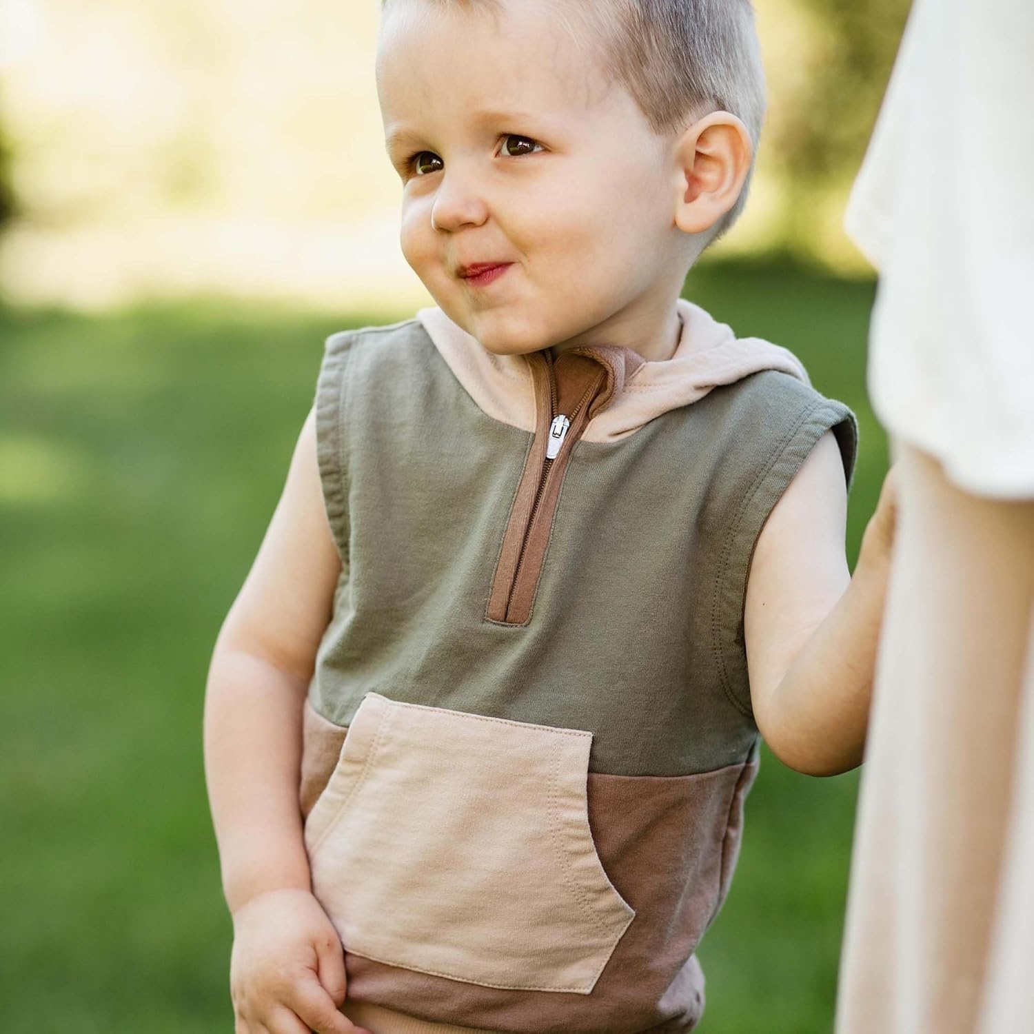 image:imageBurts Bees Baby babyboys Shirt and Pant Set Long Sleeve Top amp Bottom Outfit Bundle 100 Organic CottonSleeveless Colorblocked
