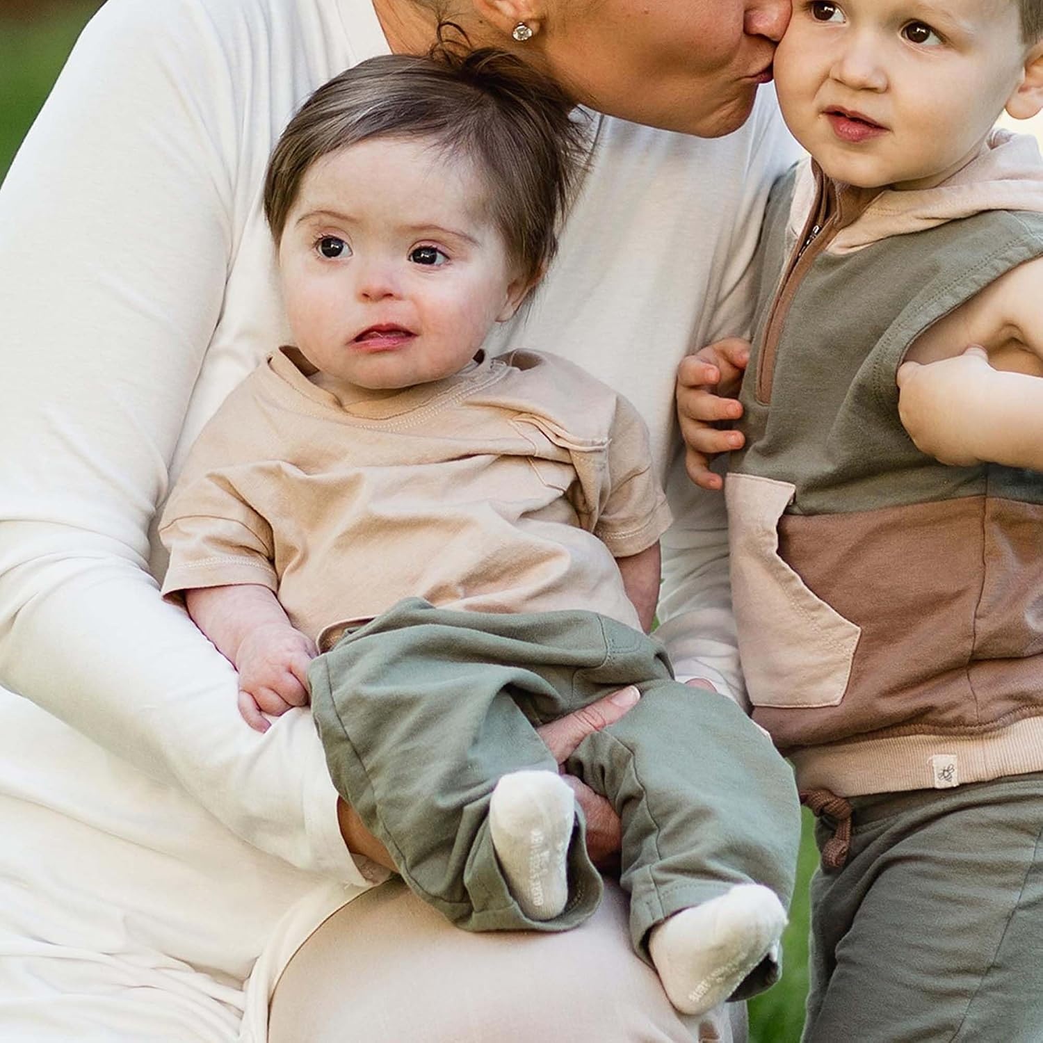 image:imageBurts Bees Baby babyboys Shirt and Pant Set Long Sleeve Top amp Bottom Outfit Bundle 100 Organic CottonSoft Mocha