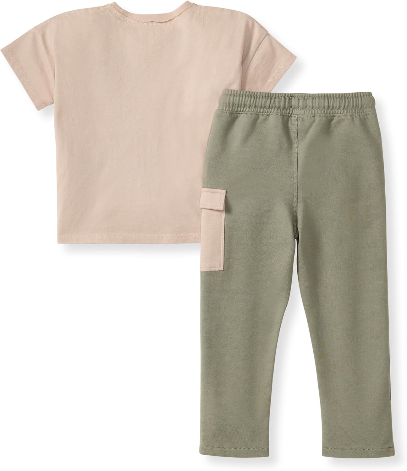image:imageBurts Bees Baby babyboys Shirt and Pant Set Long Sleeve Top amp Bottom Outfit Bundle 100 Organic CottonSoft Mocha