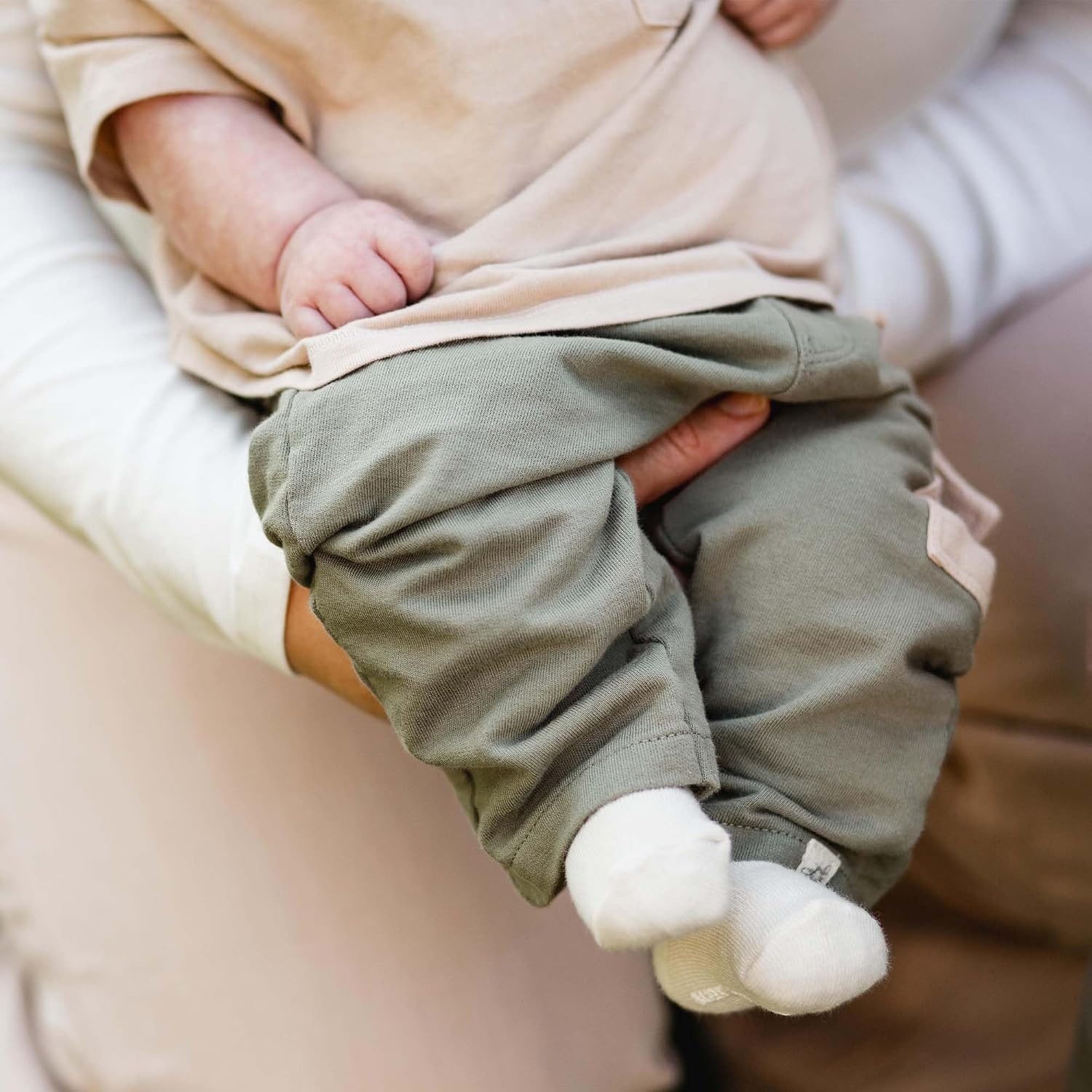 image:imageBurts Bees Baby babyboys Shirt and Pant Set Long Sleeve Top amp Bottom Outfit Bundle 100 Organic CottonSoft Mocha