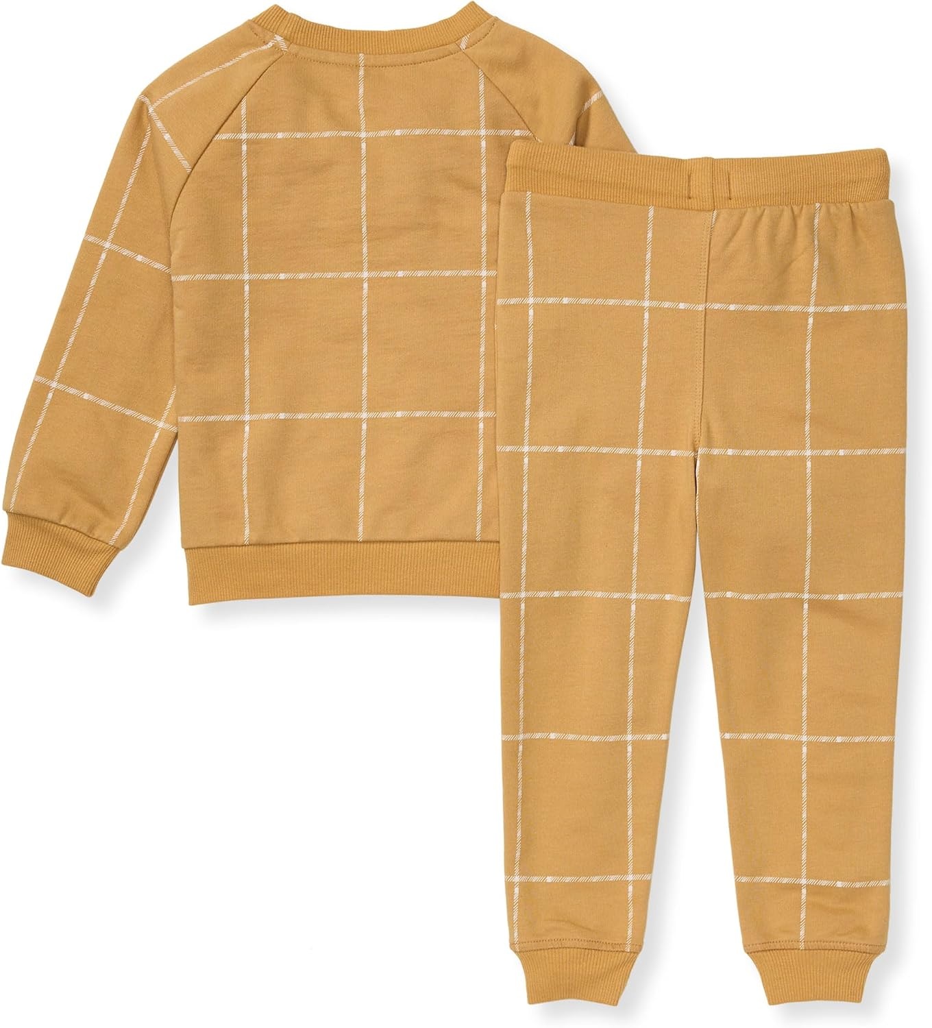 image:imageBurts Bees Baby babyboys Shirt and Pant Set Long Sleeve Top amp Bottom Outfit Bundle 100 Organic CottonWindow Plaid