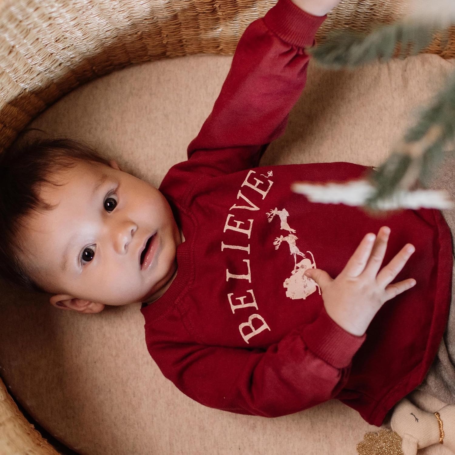 image:imageBurts Bees Baby babygirls Sweatshirt Lightweight Pull Over Sweater Organic Cotton Layering EssentialBelieve Sweatshirt