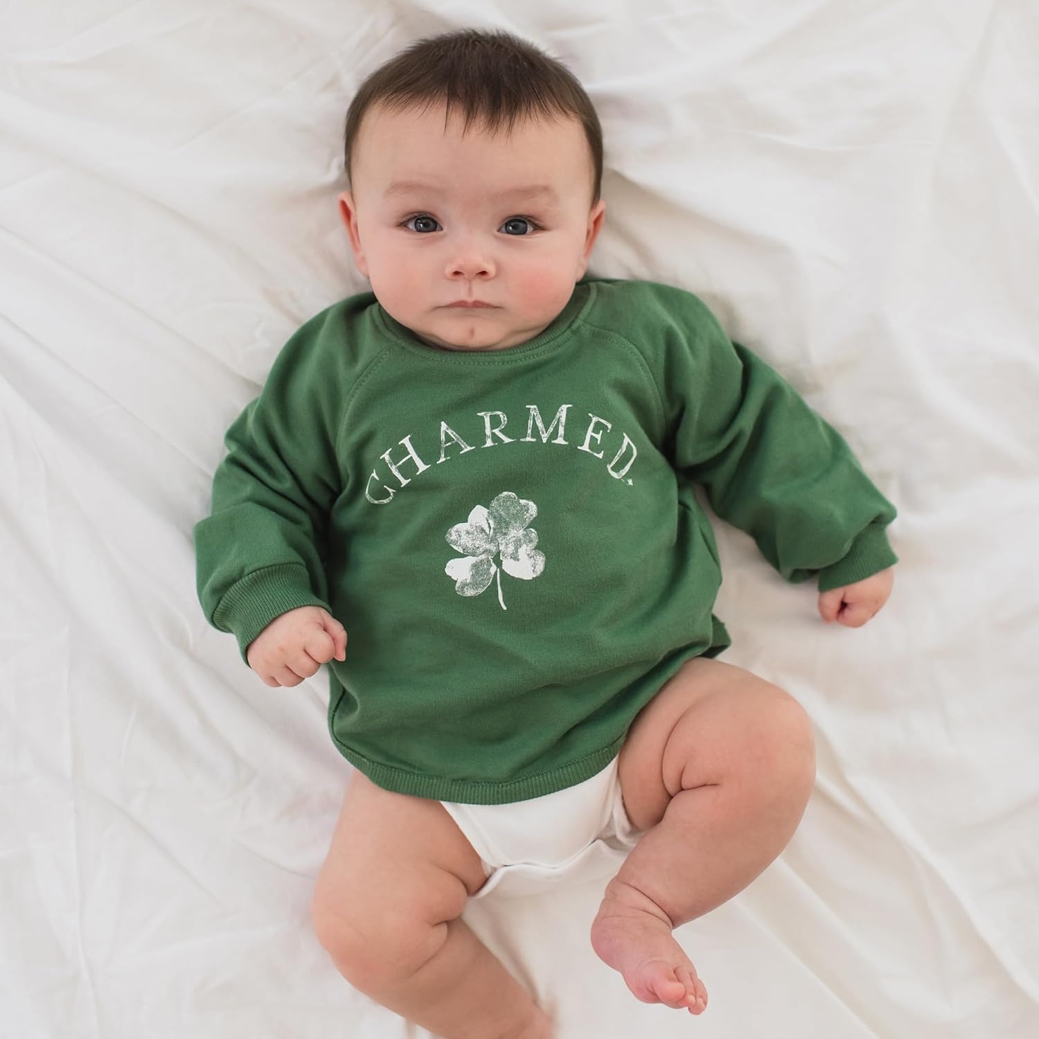 image:imageBurts Bees Baby babygirls Sweatshirt Lightweight Pull Over Sweater Organic Cotton Layering EssentialCharmed Sweatshirt