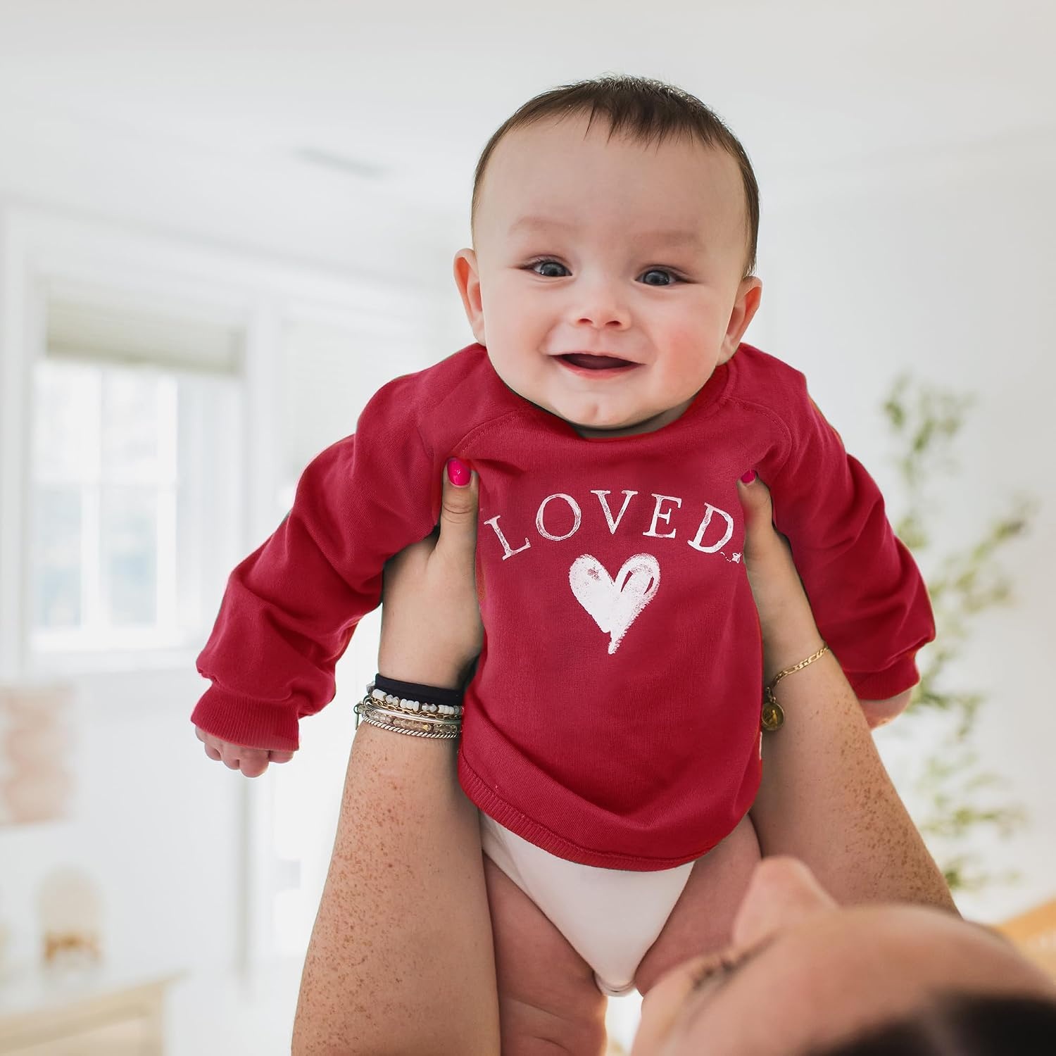 image:imageBurts Bees Baby babygirls Sweatshirt Lightweight Pull Over Sweater Organic Cotton Layering EssentialLoved Sweatshirt