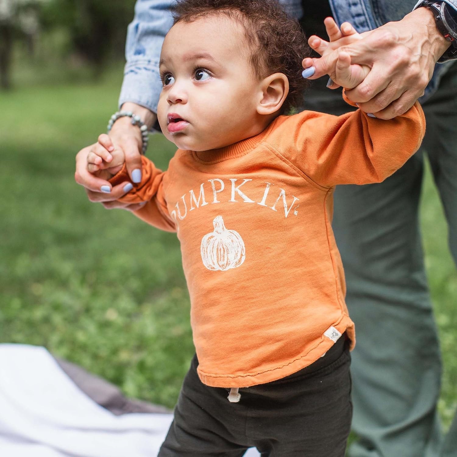 image:imageBurts Bees Baby babygirls Sweatshirt Lightweight Pull Over Sweater Organic Cotton Layering EssentialPumpkin Sweatshirt