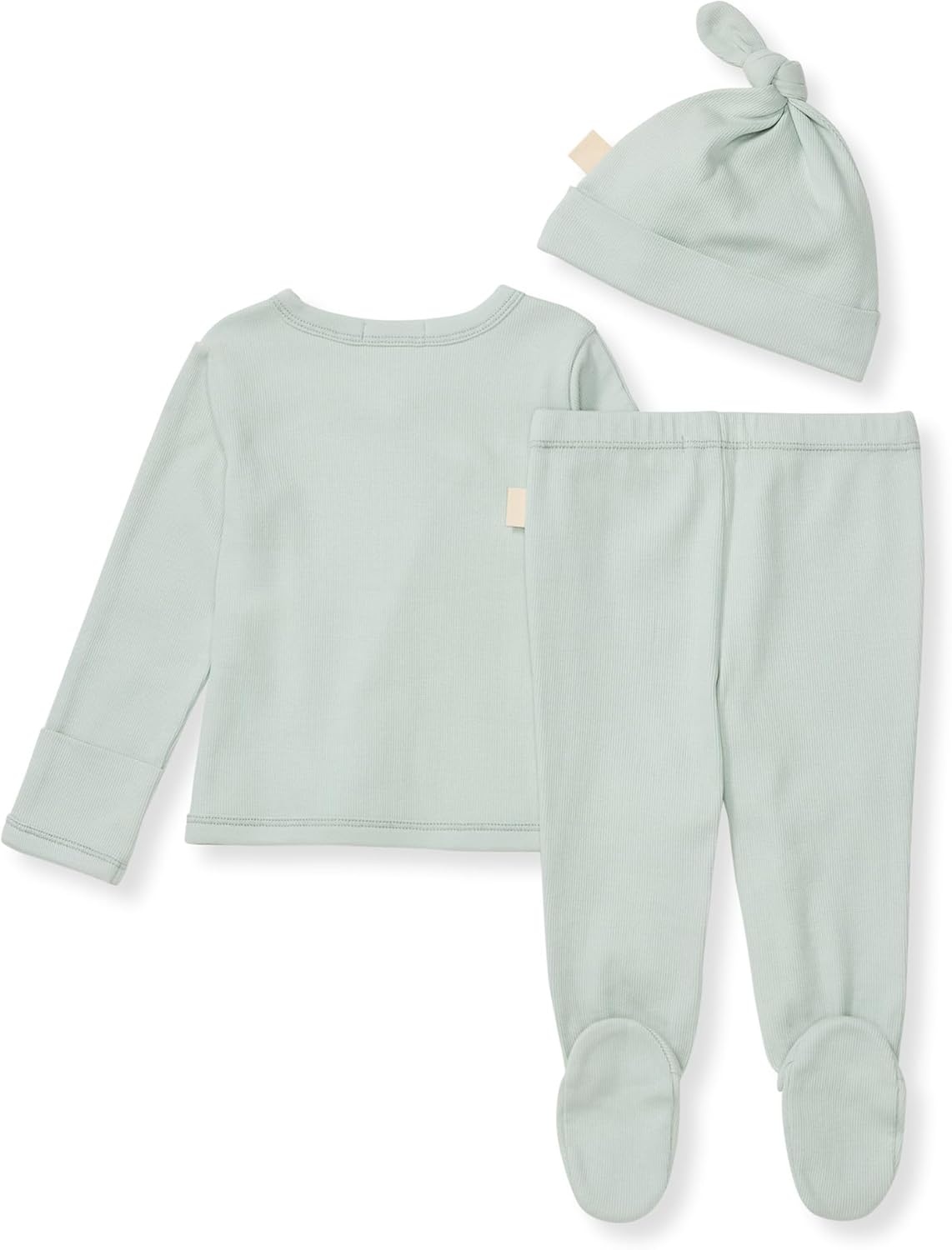 image:imageBurts Bees Baby babygirls Unisex Baby Take Me Home Set 3piece Top Pant and Hat BundleCloudy Blue