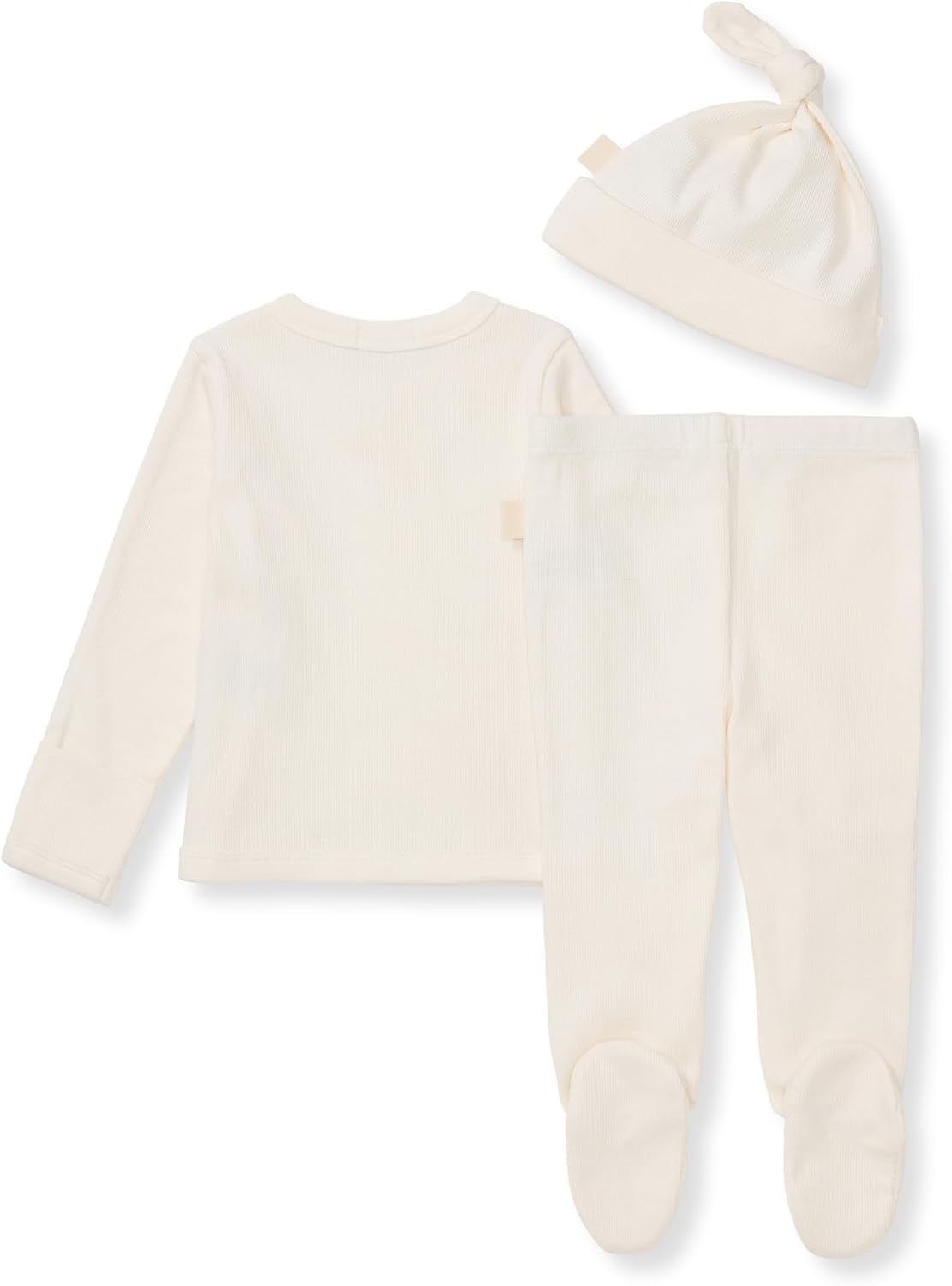 image:imageBurts Bees Baby babygirls Unisex Baby Take Me Home Set 3piece Top Pant and Hat BundleEggshell