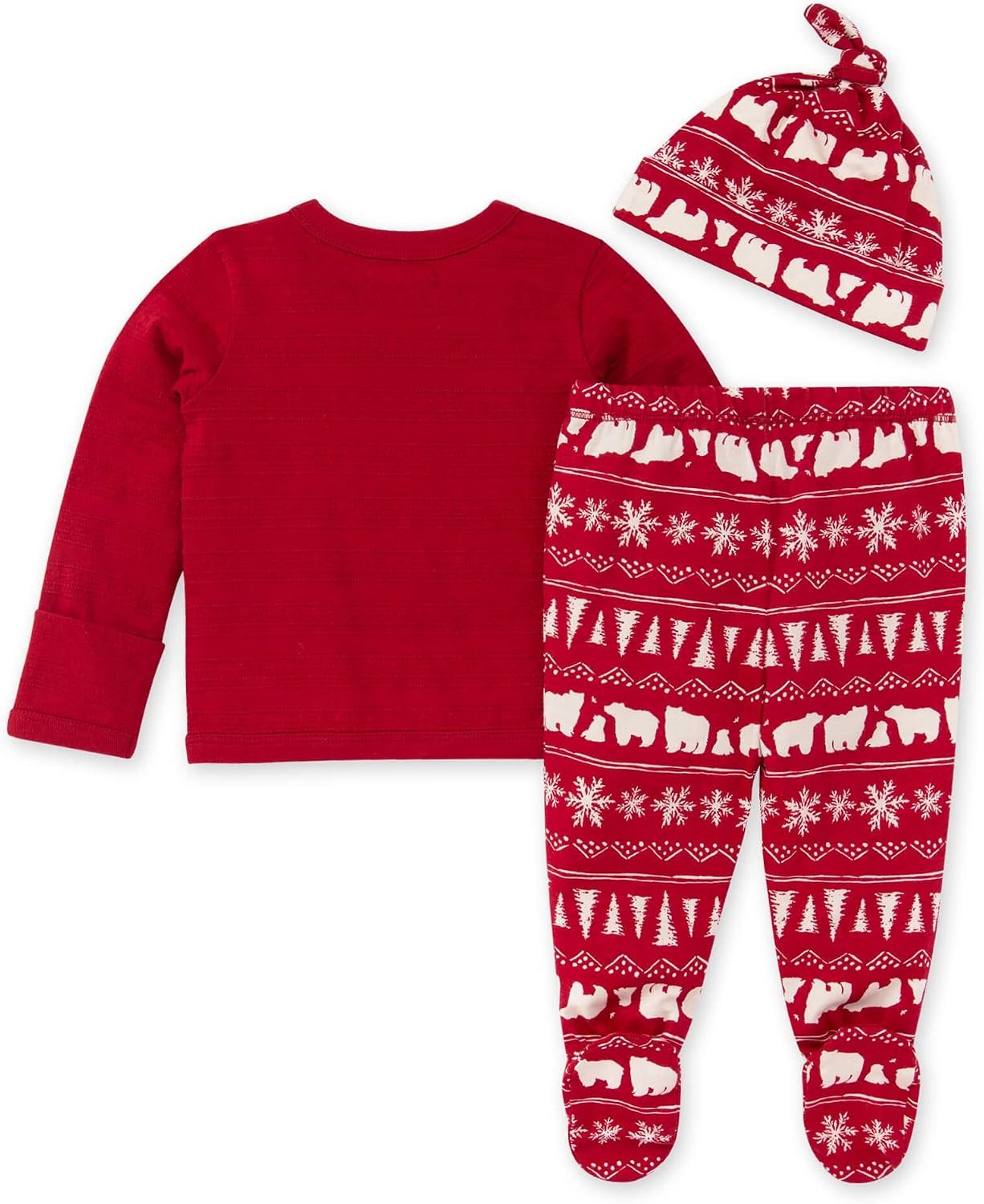 image:imageBurts Bees Baby babygirls Unisex Baby Take Me Home Set 3piece Top Pant and Hat BundleKodiak Fair Isle