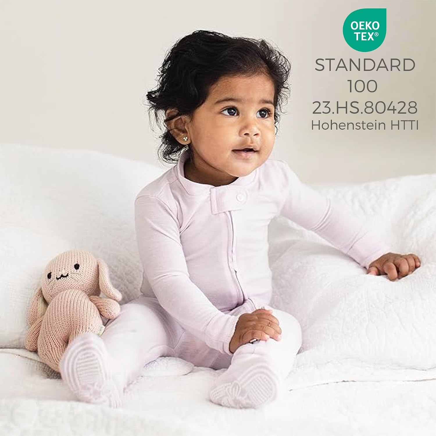 image:imageBurts Bees Baby unisexbaby Honeysoft Sleeper Pajamas Zip Front Nonslip Footed Footie Pjs Organic Cotton amp LyocellLavender Jersey Slub