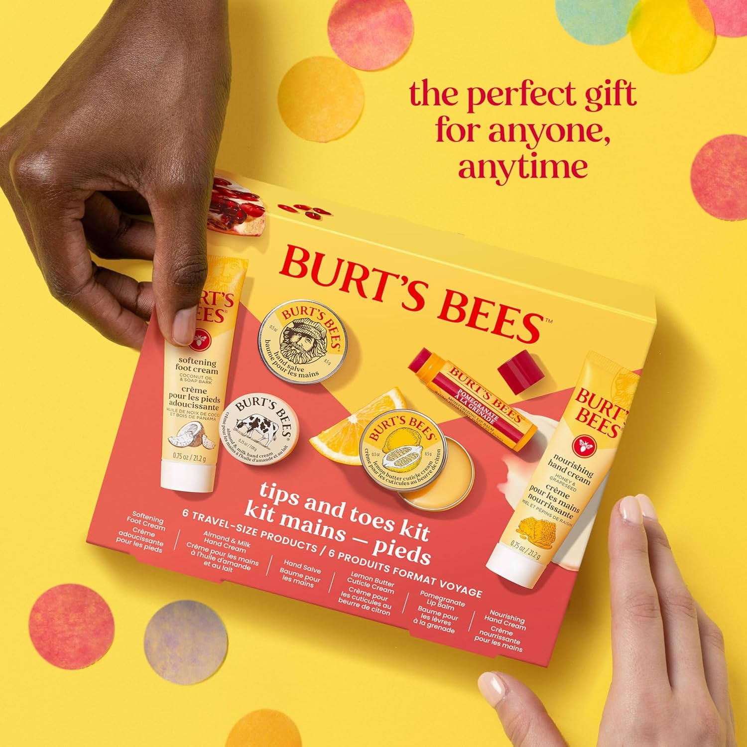 image:imageBurts Bees Mama Gift Set Includes Lip Balm Leg and Foot Cream and Belly Butter Natural Origin Skin Care 015 oz338 oz65 ozTips Toes Set